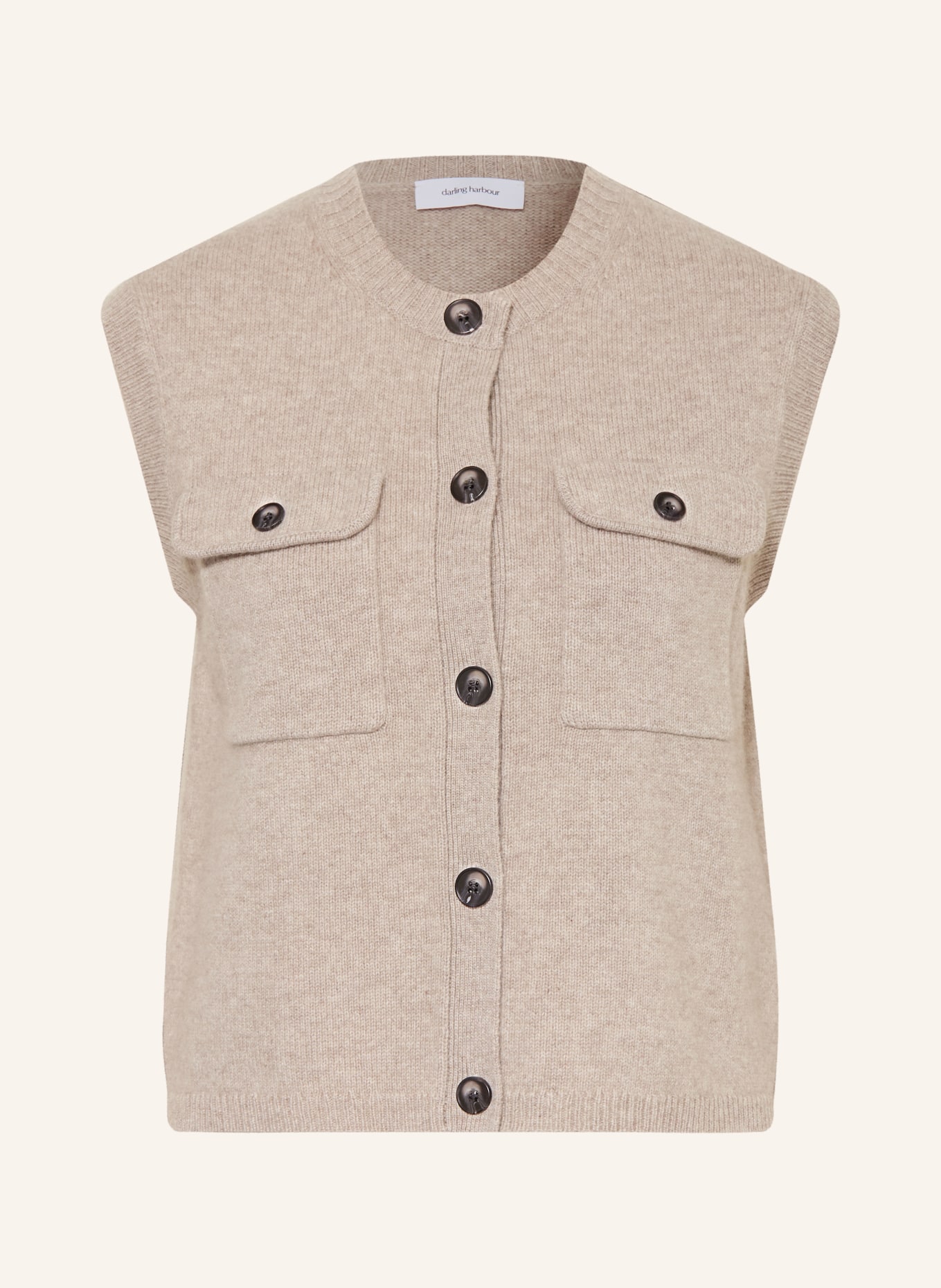 darling harbour Gilet en maille avec cachemire: kitt melange