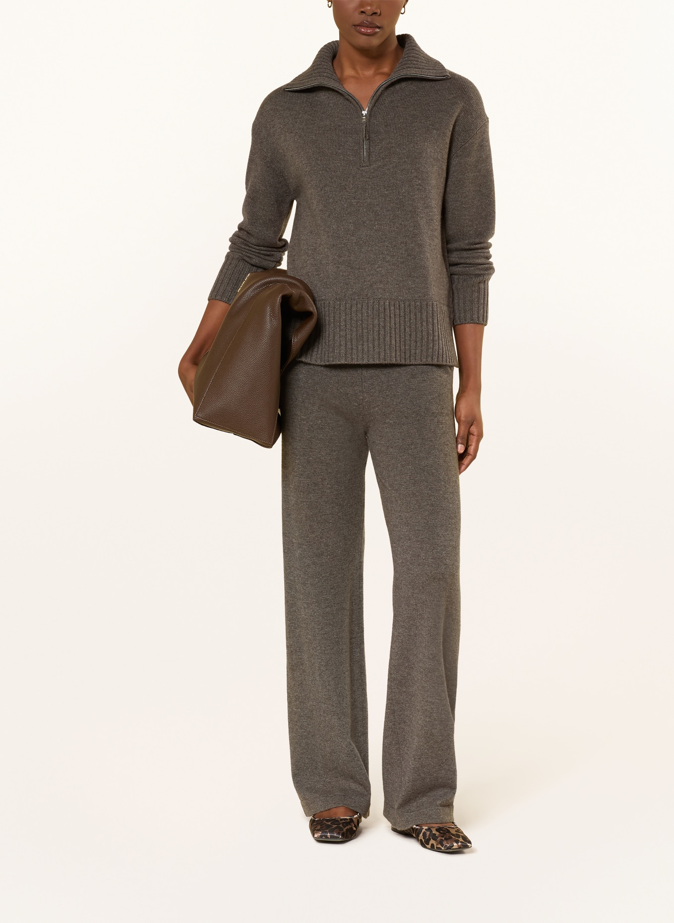 darling harbour Strickhose mit Cashmere: truffle melange