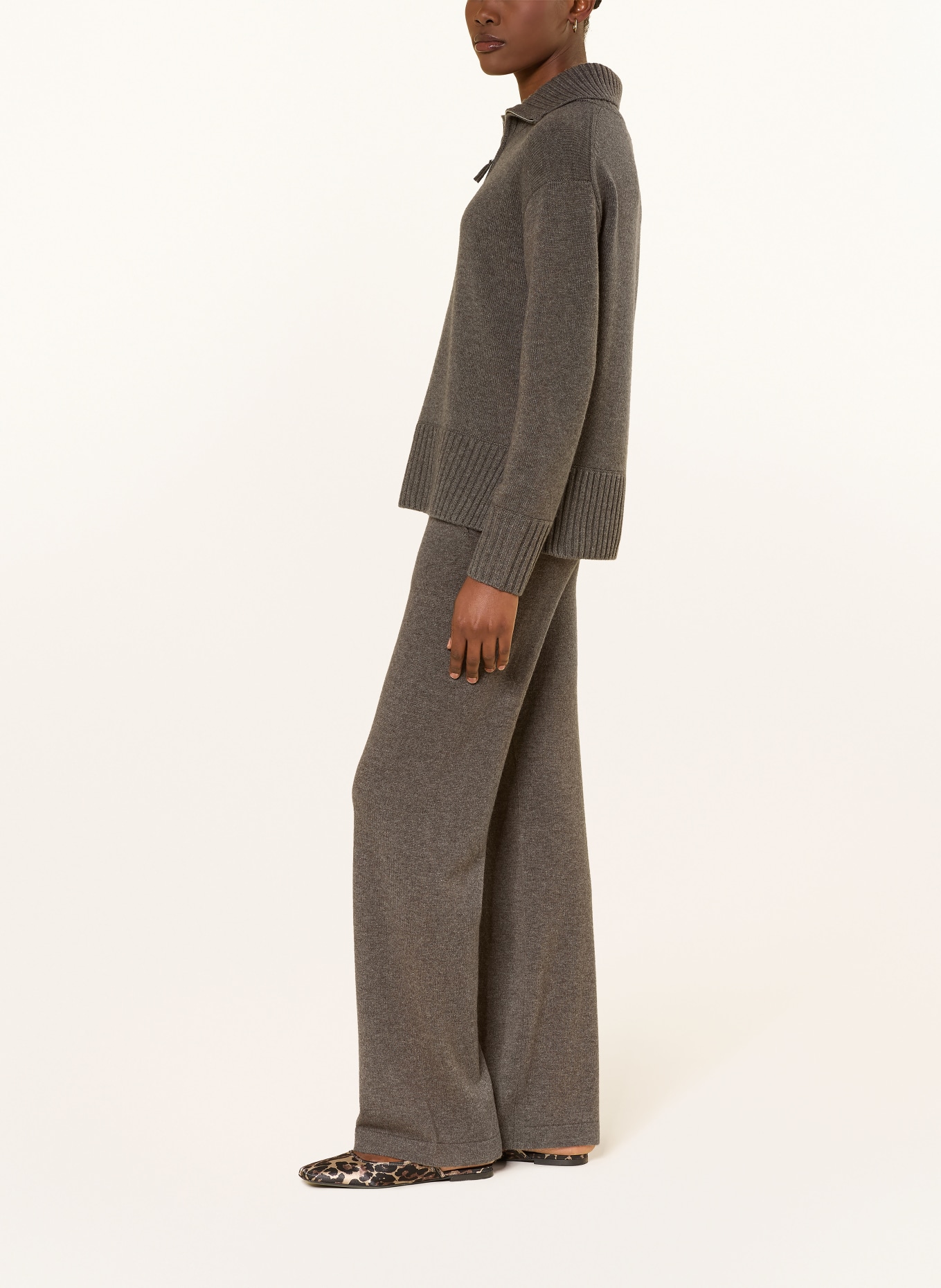 darling harbour Strickhose mit Cashmere: truffle melange