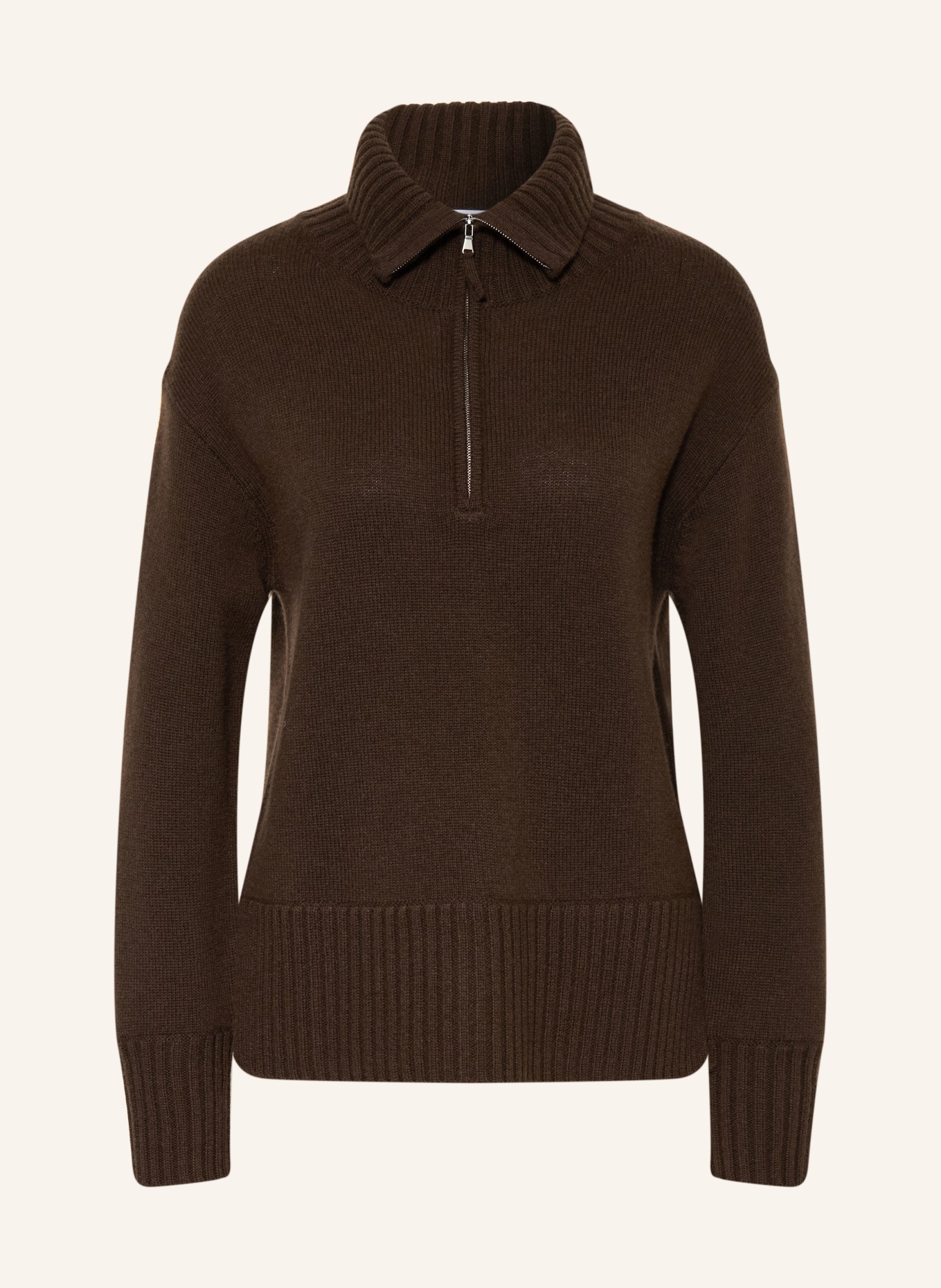 darling harbour Troyer mit Cashmere: DARK BROWN