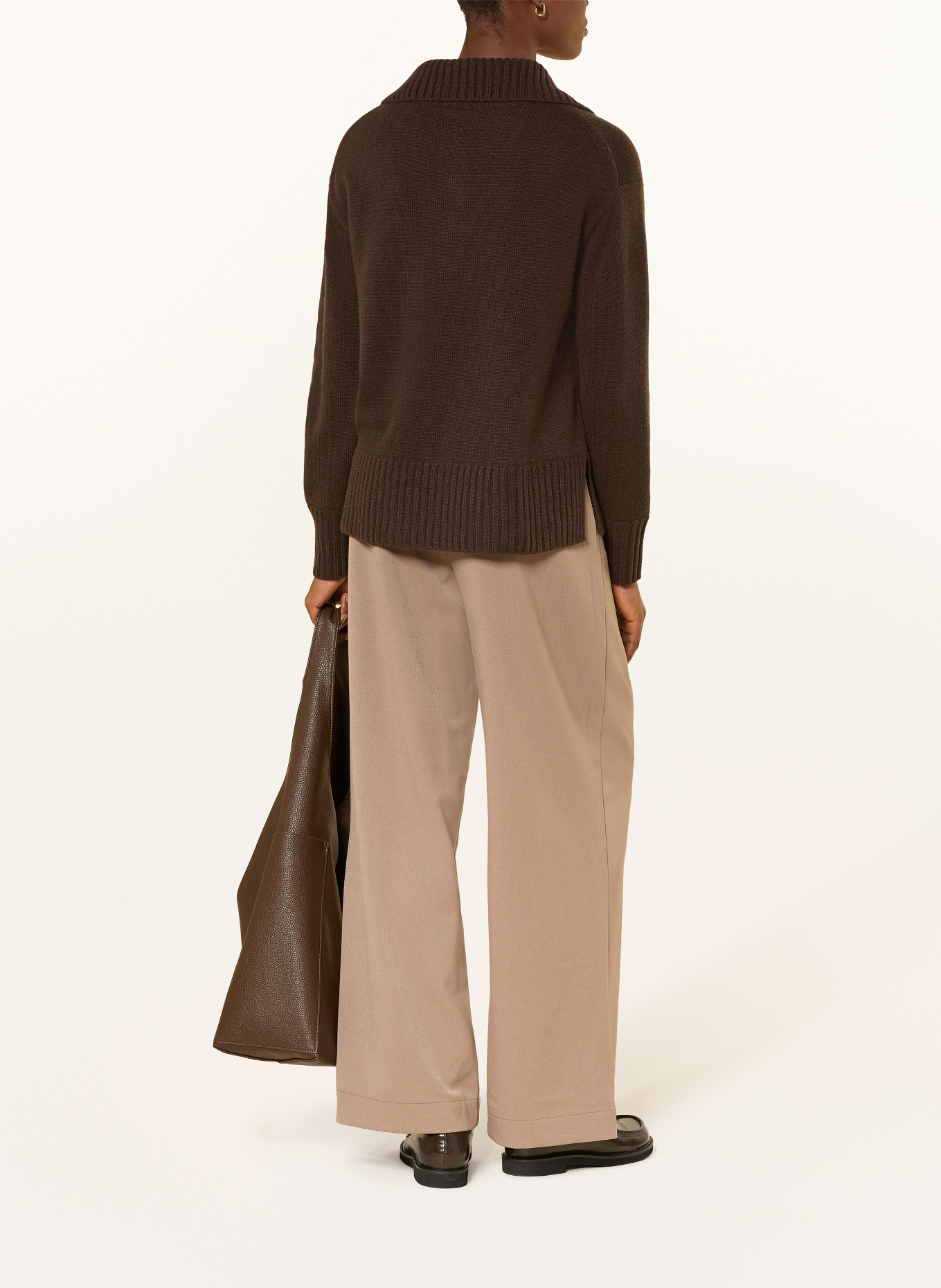 darling harbour Troyer mit Cashmere: DARK BROWN