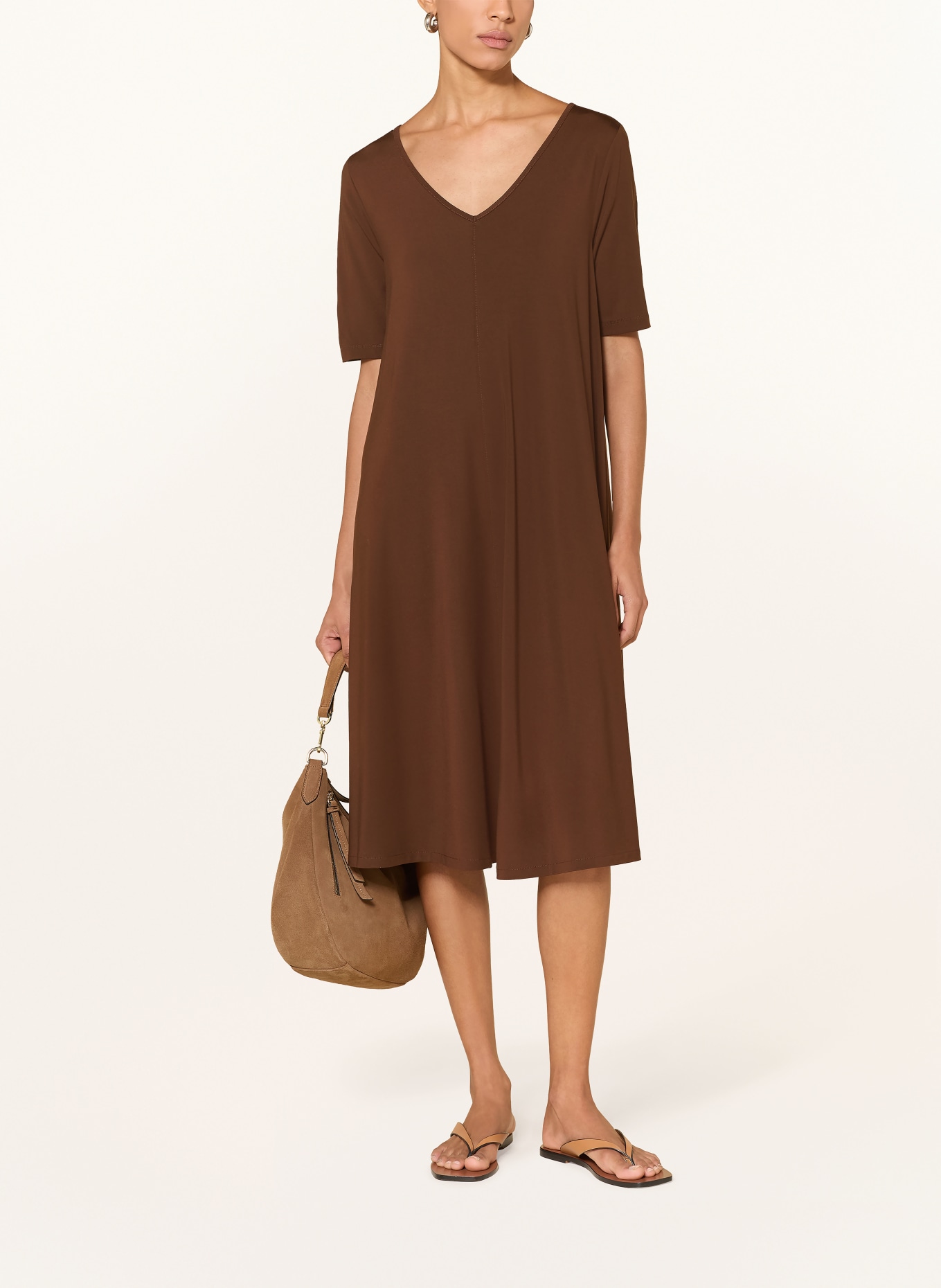 Herrlicher Jersey Dress VIANNE: DARK BROWN