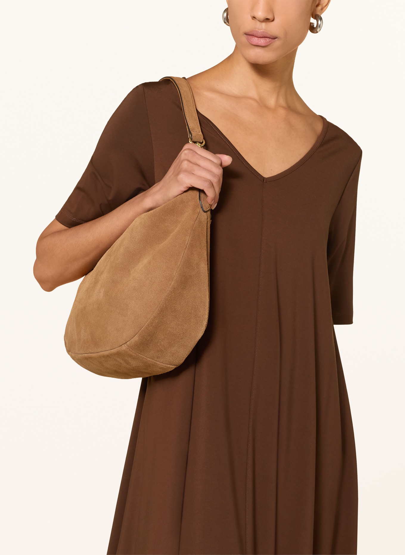 Herrlicher Jersey Dress VIANNE: DARK BROWN