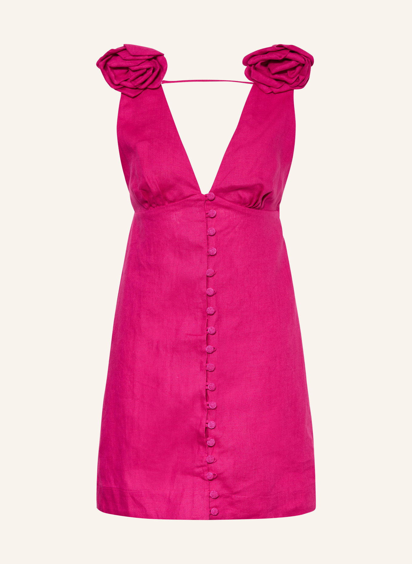 FARM RIO Linen dress: PINK