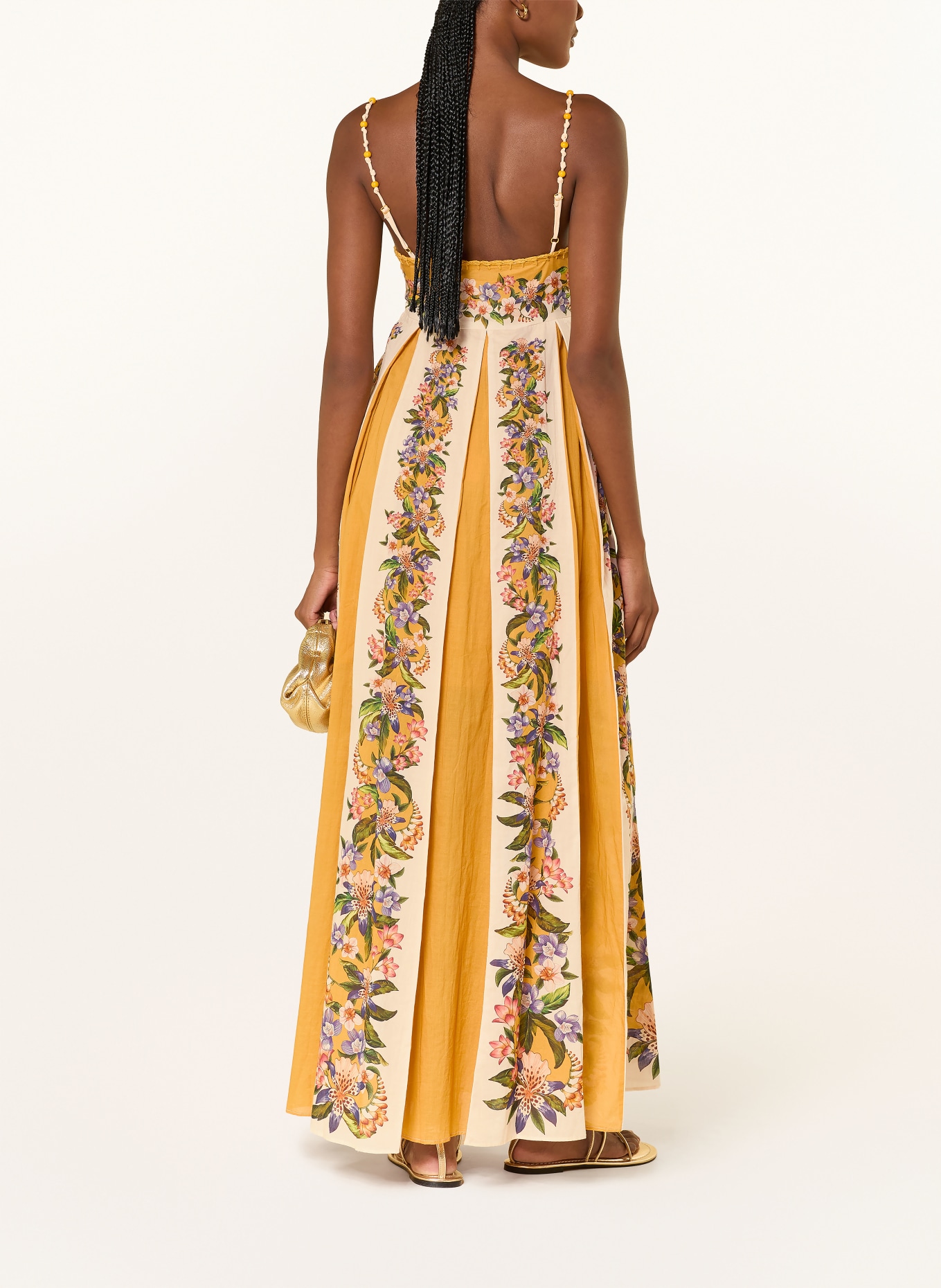 FARM RIO Kleid HILO STRIPES: GELB / CREME / LILA