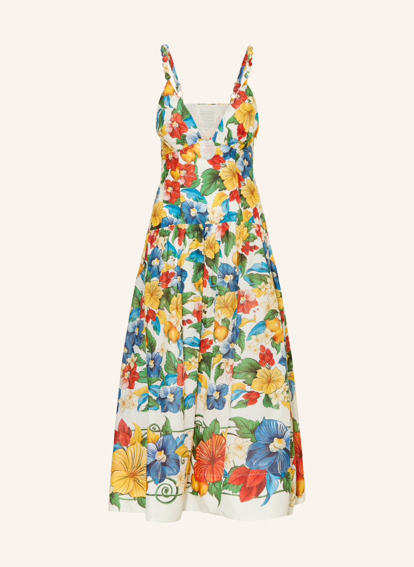 FARM RIO Šaty s ozdobnými kamínky: ZELENÁ / MODRÁ / BÍLÁ