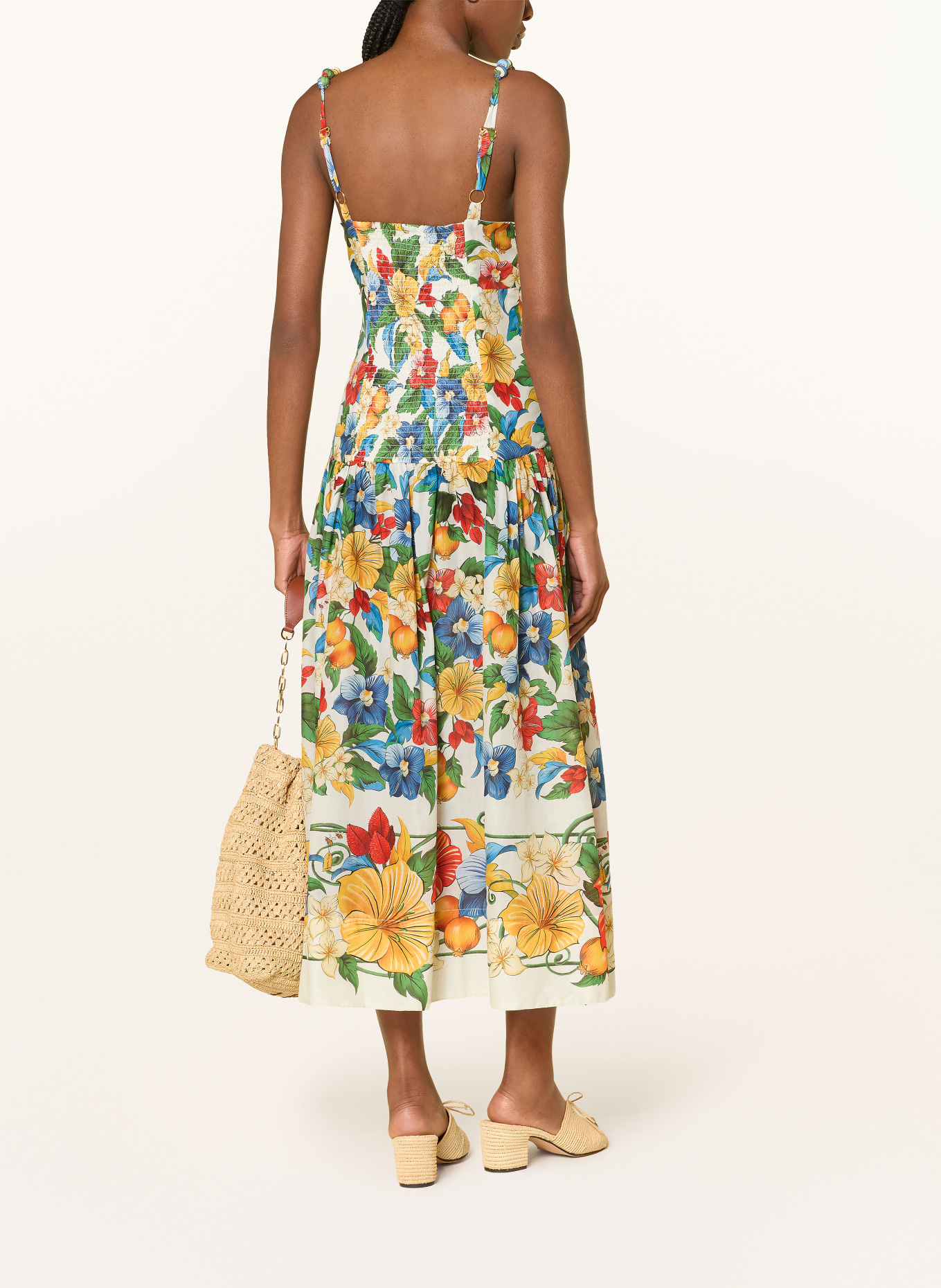 FARM RIO Šaty s ozdobnými kamínky: ZELENÁ / MODRÁ / BÍLÁ