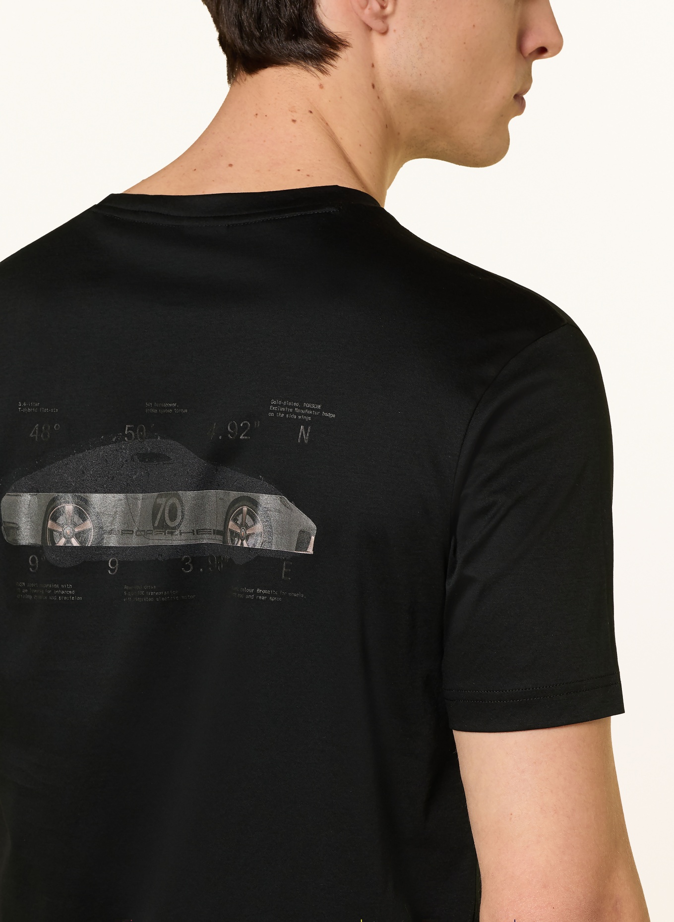 BOSS T-Shirt SPIRIT: SCHWARZ