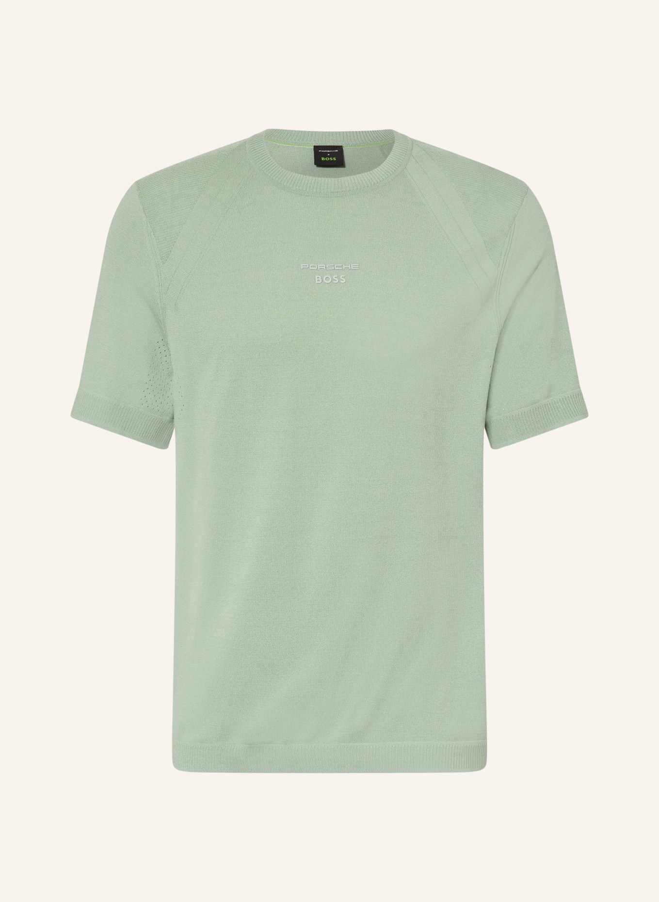 BOSS Strickshirt SPIRIT70: HELLGRÜN