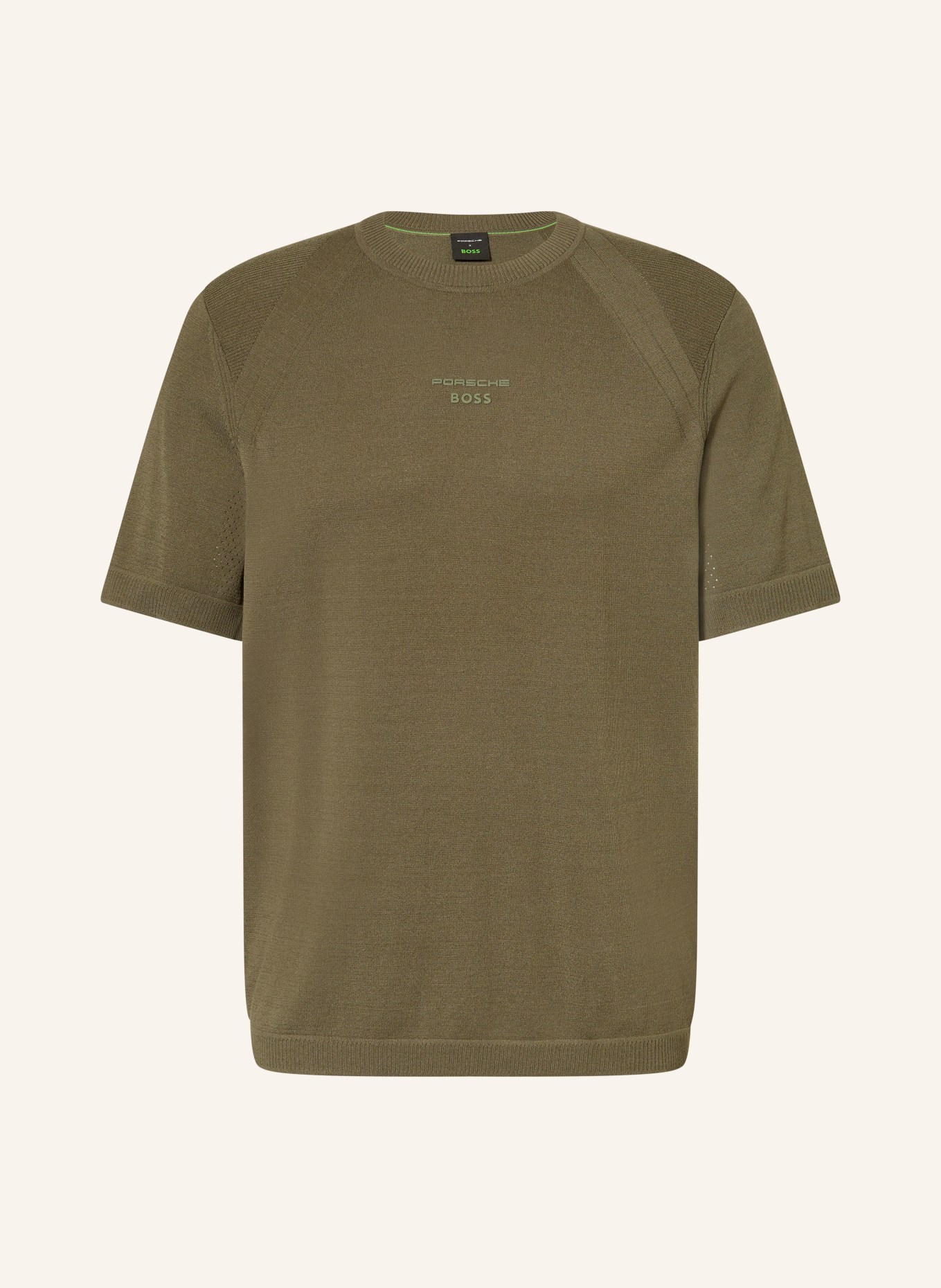 BOSS Strickshirt SPIRIT70: OLIV