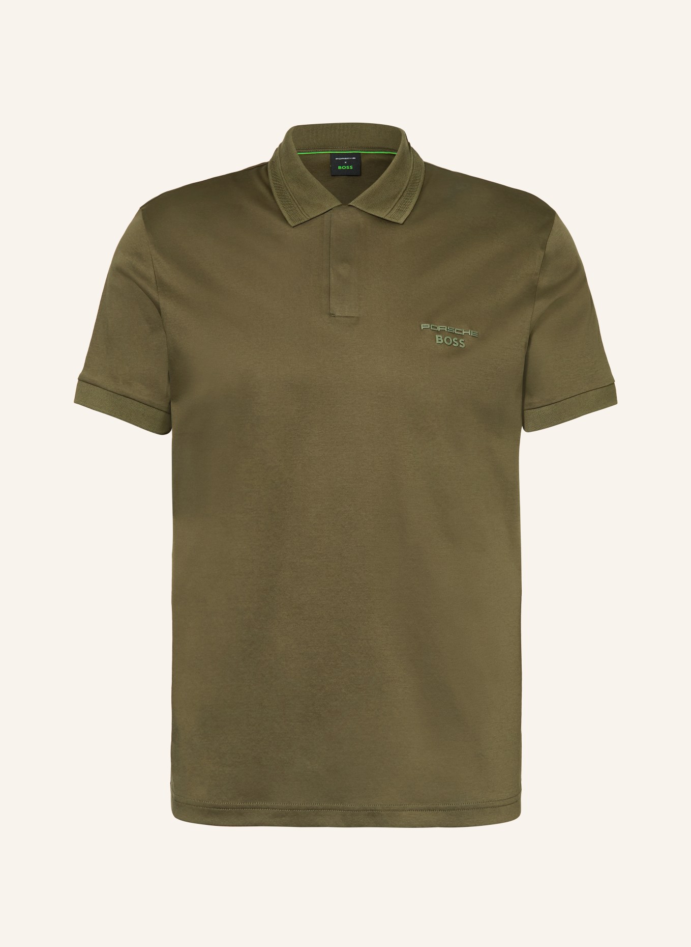 BOSS Polo en jersey SPIRIT 70, coupe classique: OLIVE