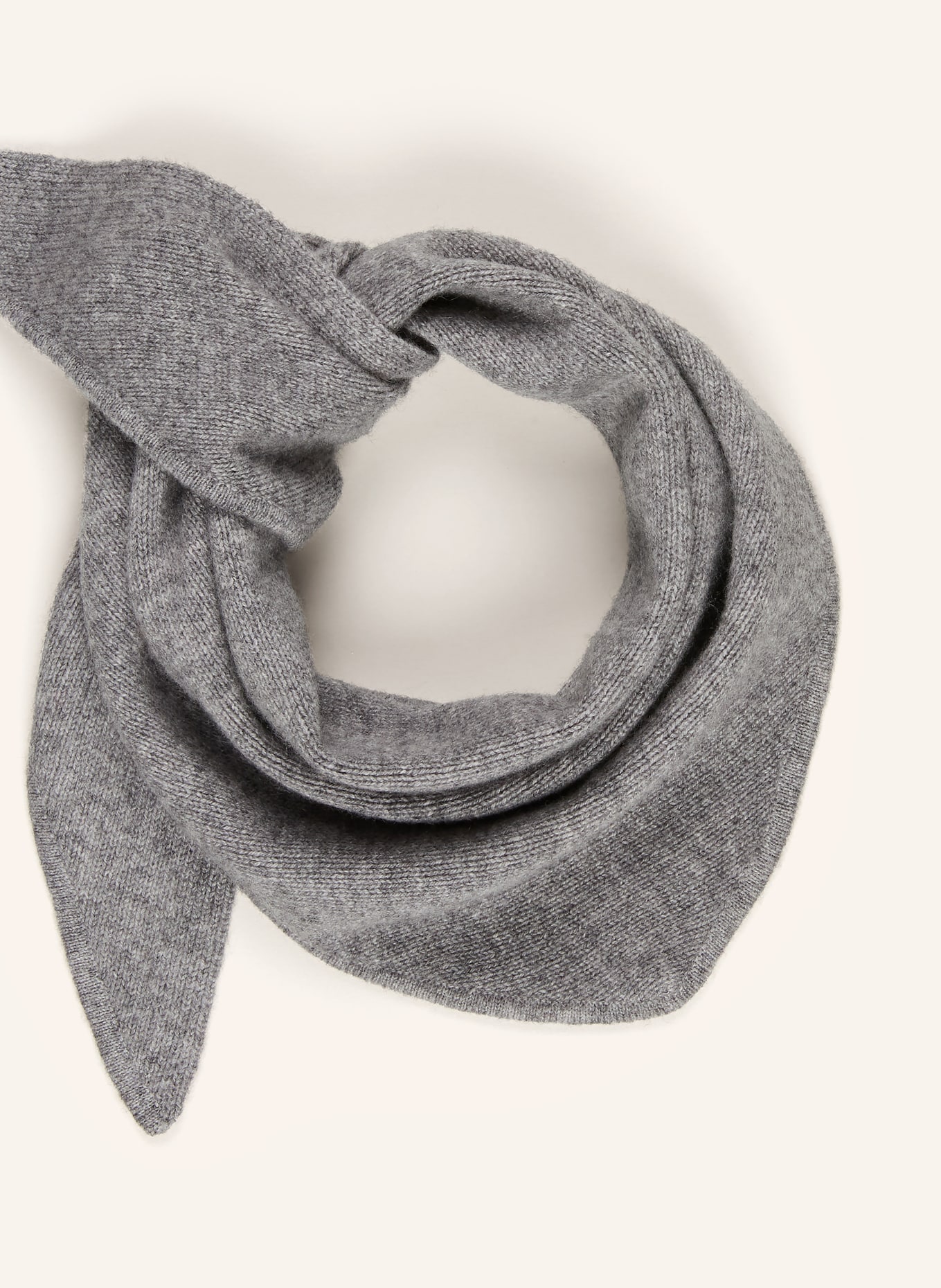 darling harbour Szalik trójkątny z kaszmirem: GREY MELANGE