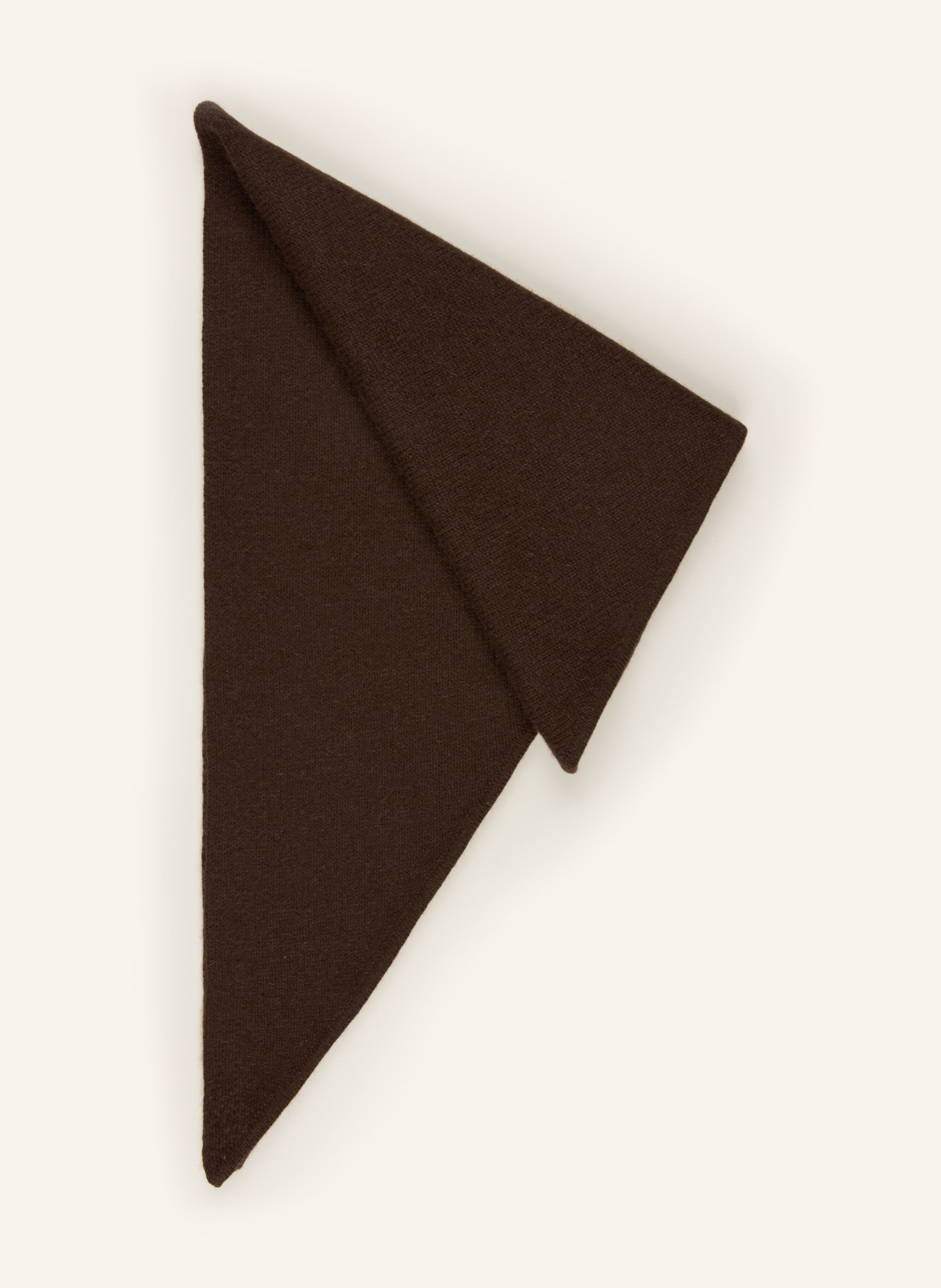 darling harbour Dreieckstuch mit Cashmere: DARK BROWN
