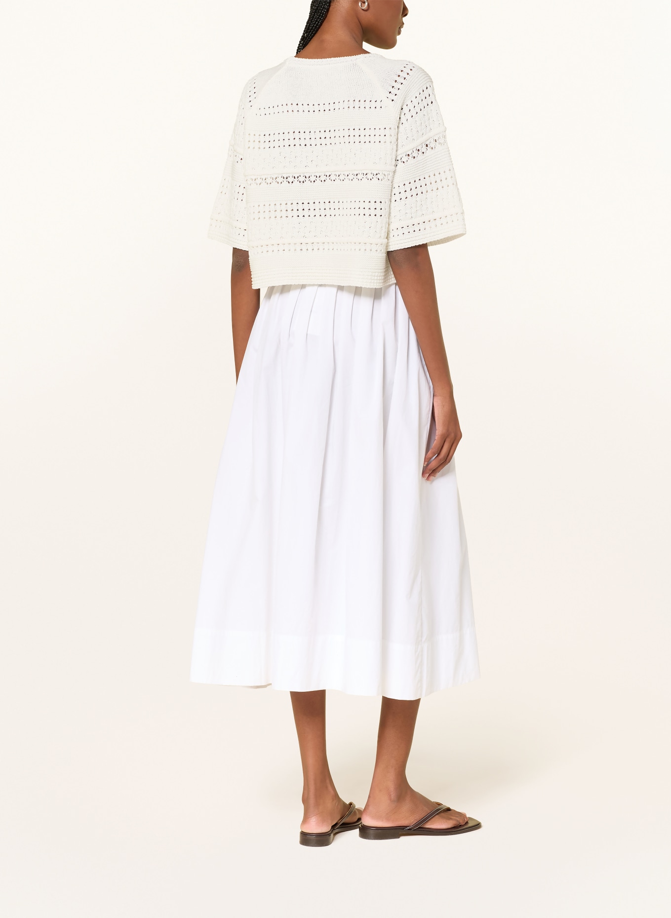 WEEKEND Max Mara IORCHE Knit Shirt: CREAM