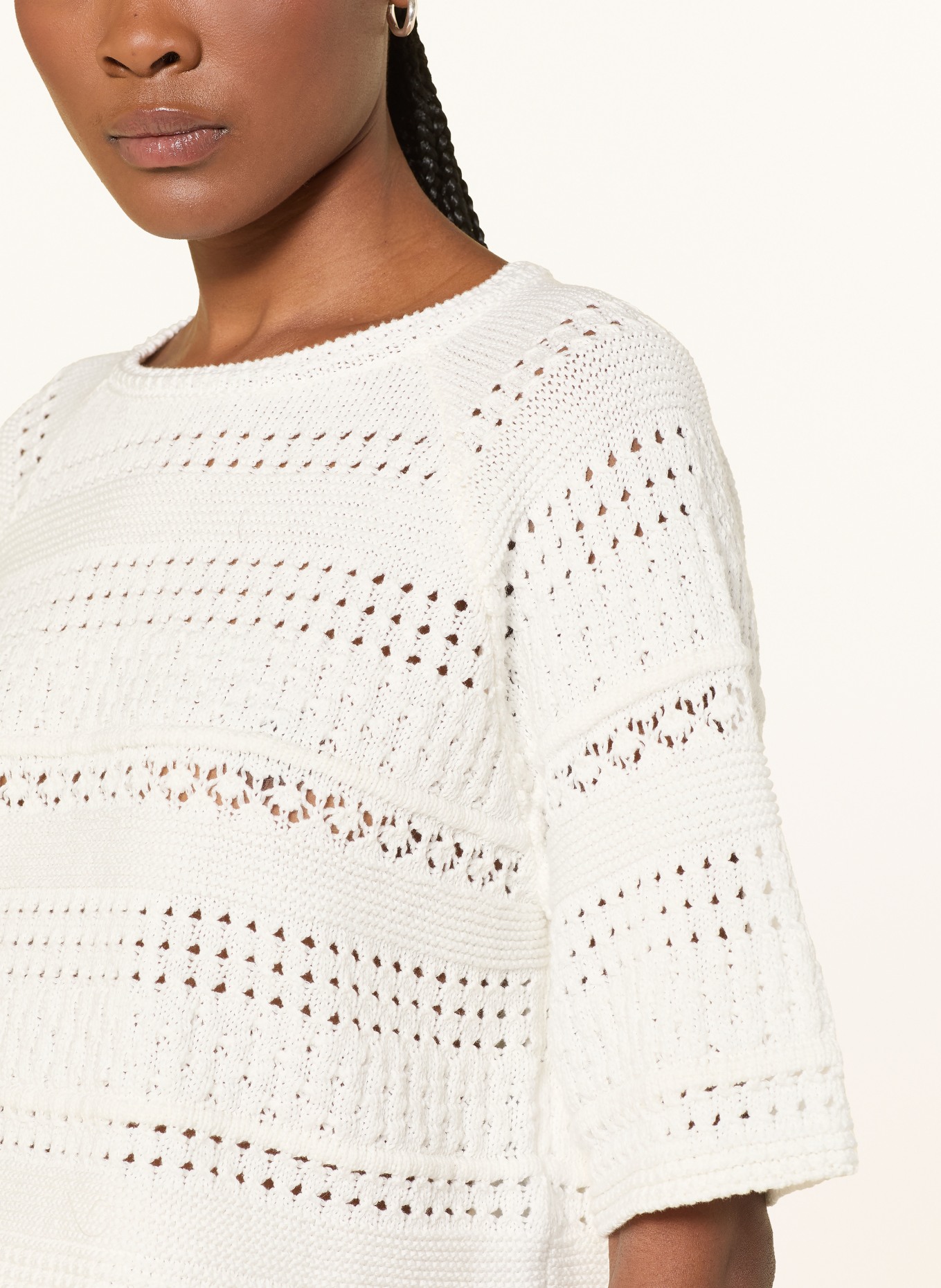 WEEKEND Max Mara IORCHE Knit Shirt: CREAM