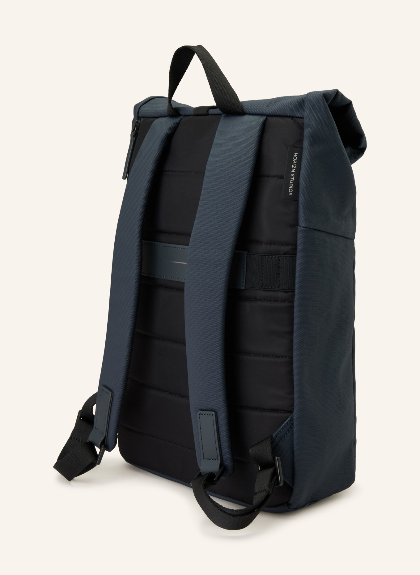 HORIZN STUDIOS Rucksack SOFO ROLLTOP X 22 l mit Laptop-Fach: DUNKELBLAU / SCHWARZ