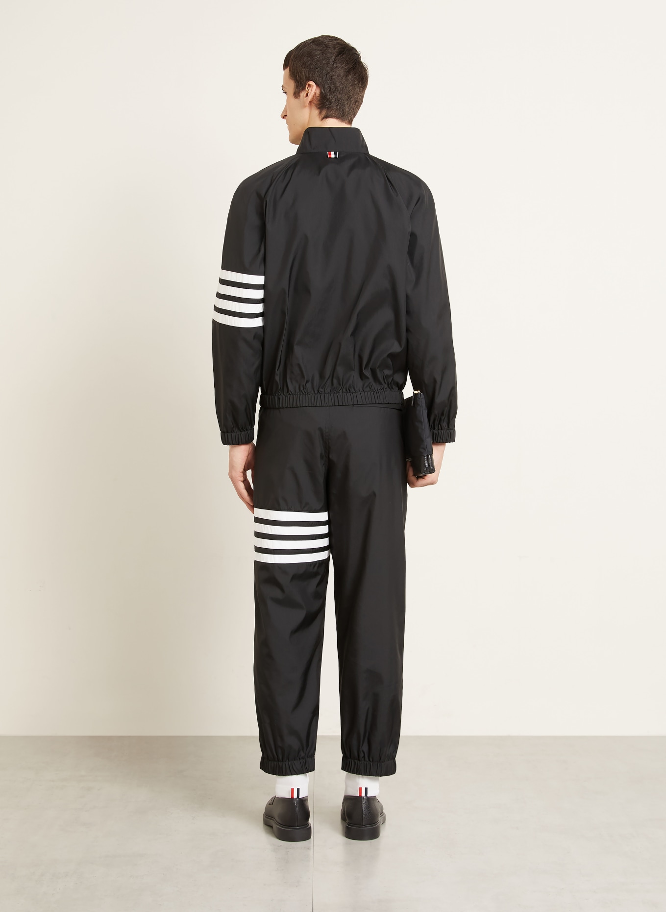 THOM BROWNE. Trainingsjacke: SCHWARZ / WEISS