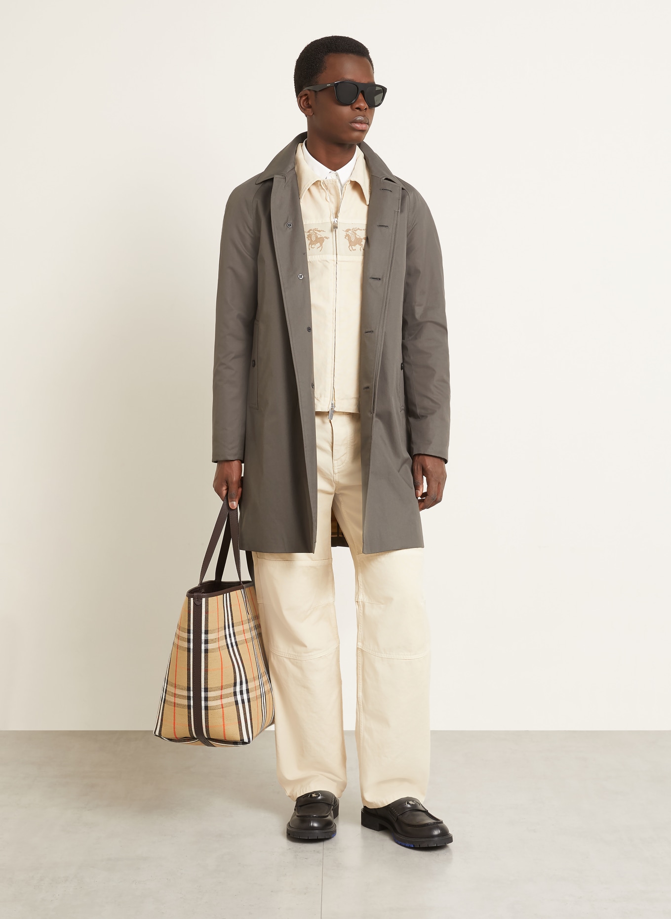 BURBERRY Płaszcz CAMDEN: CZIEMNOSZARY