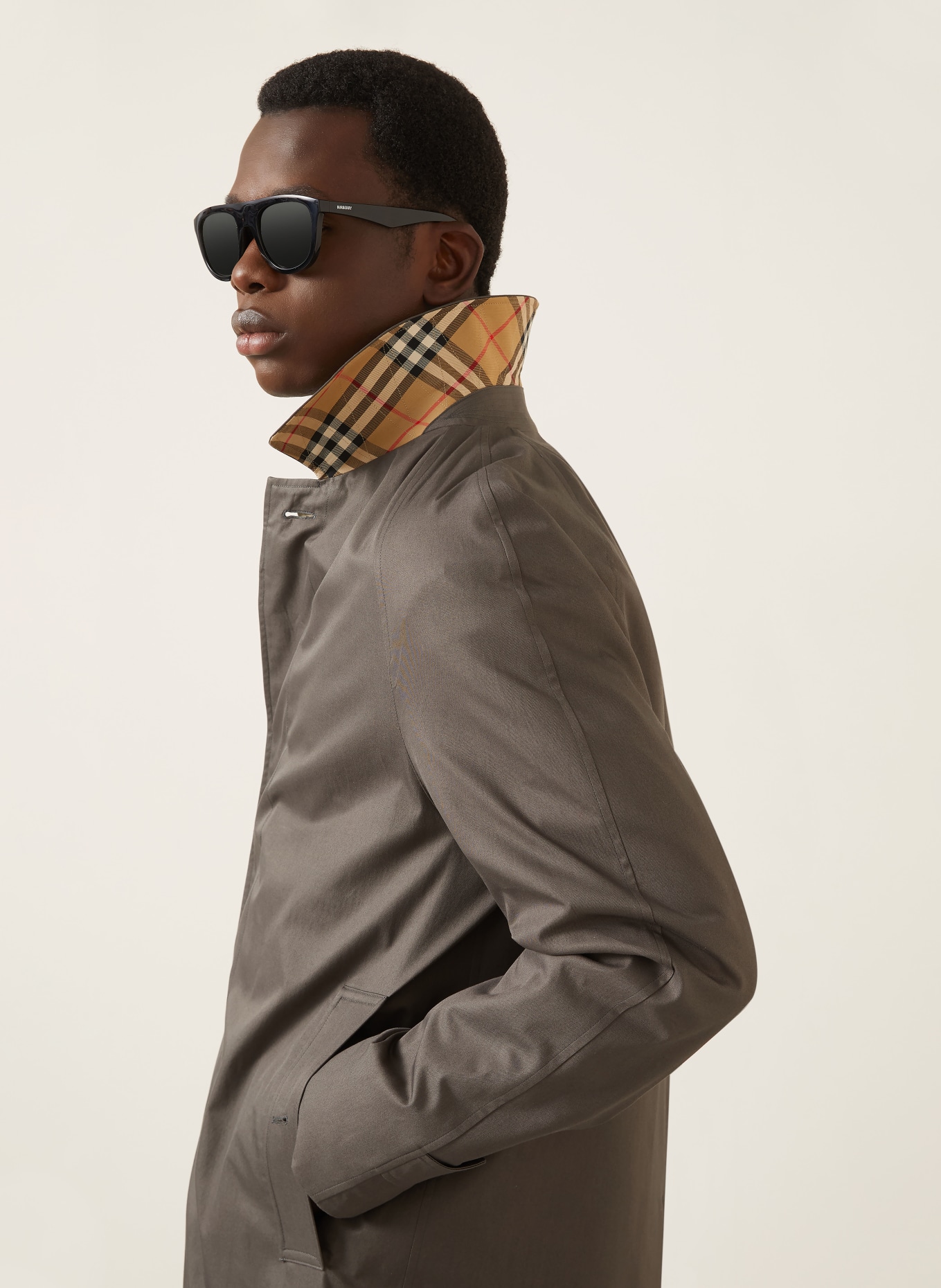 BURBERRY Płaszcz CAMDEN: CZIEMNOSZARY