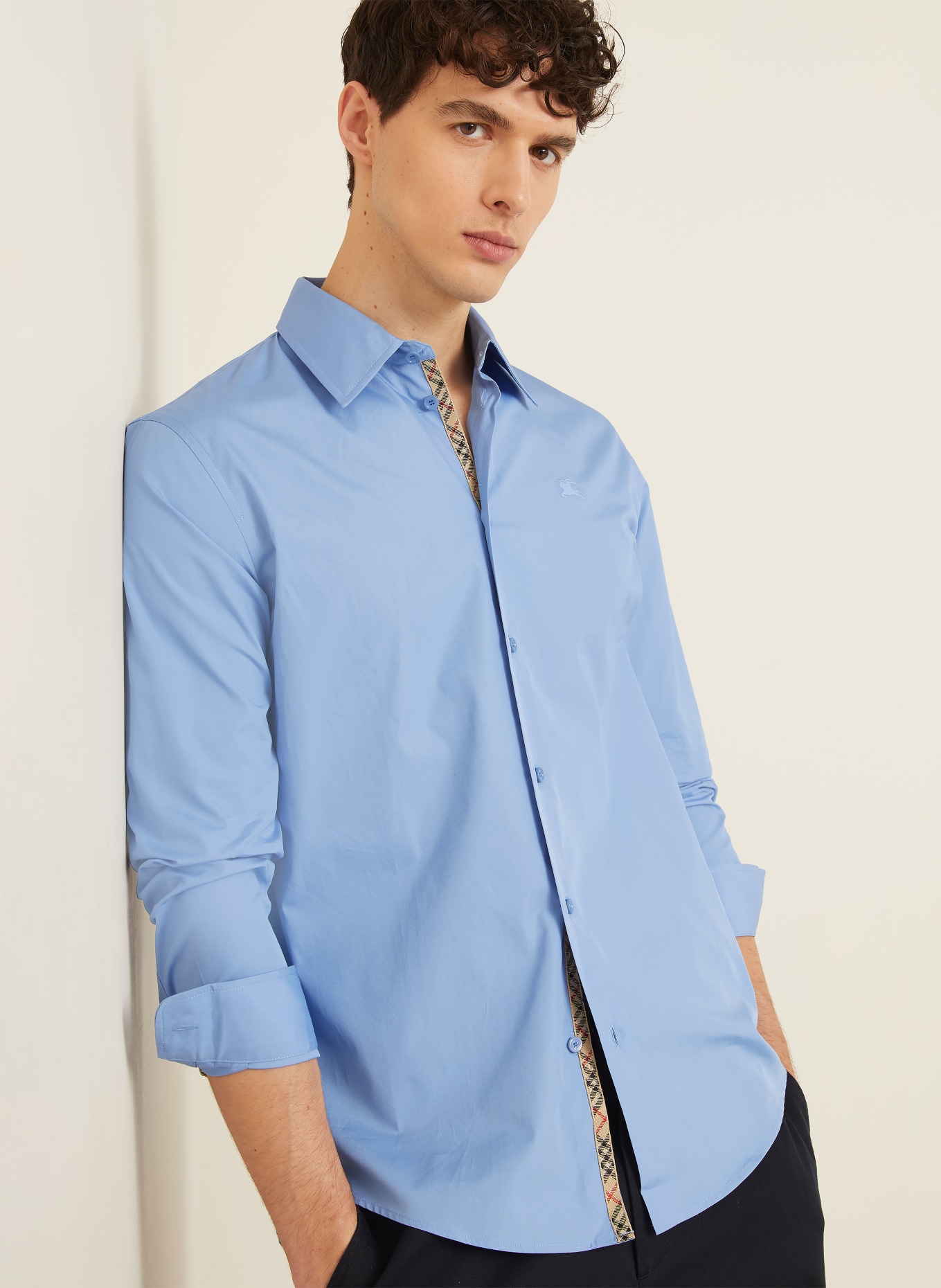 BURBERRY Regular Fit Shirt: BLUE