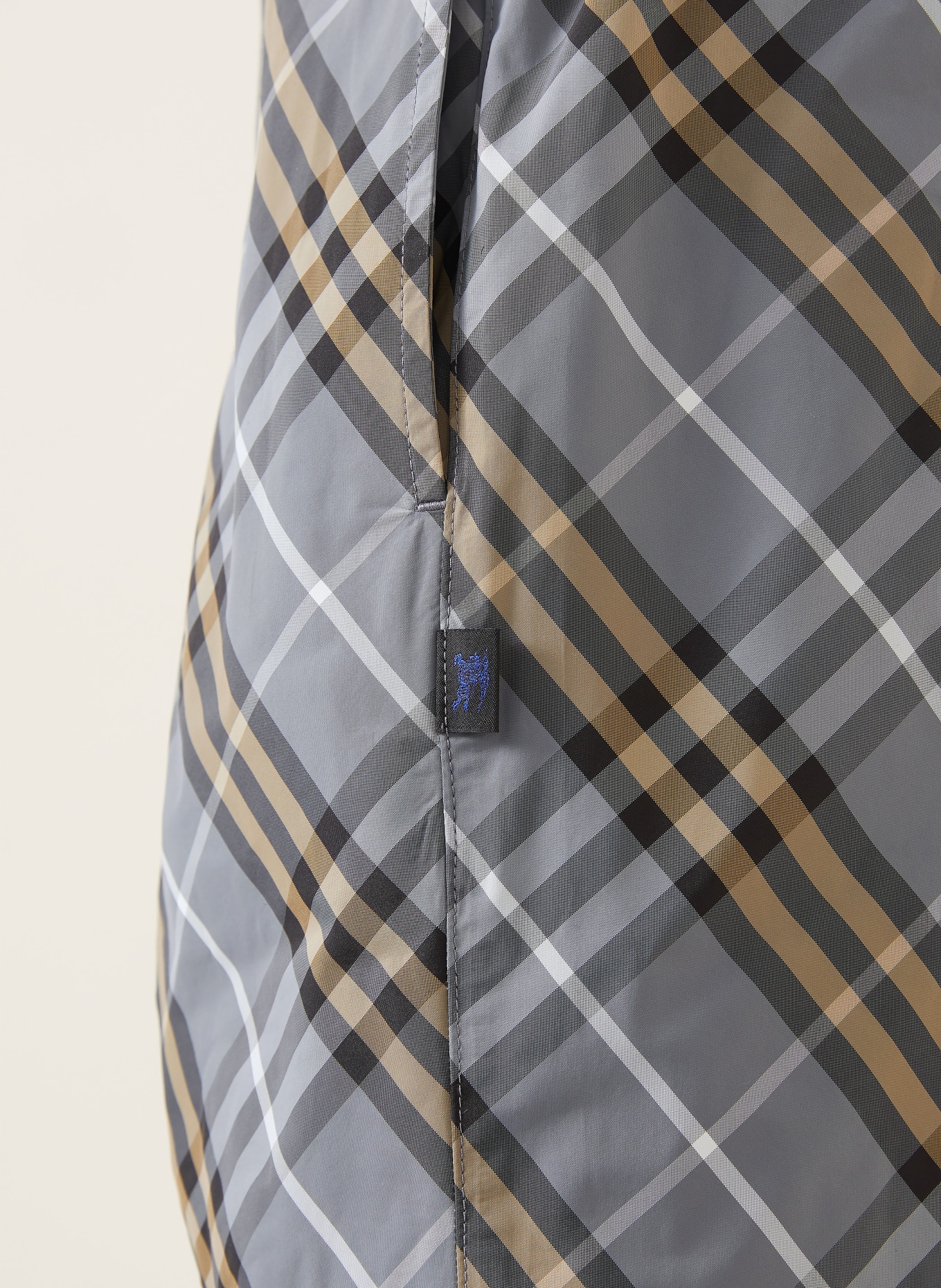 BURBERRY Swim shorts: GRAY / BEIGE / WHITE