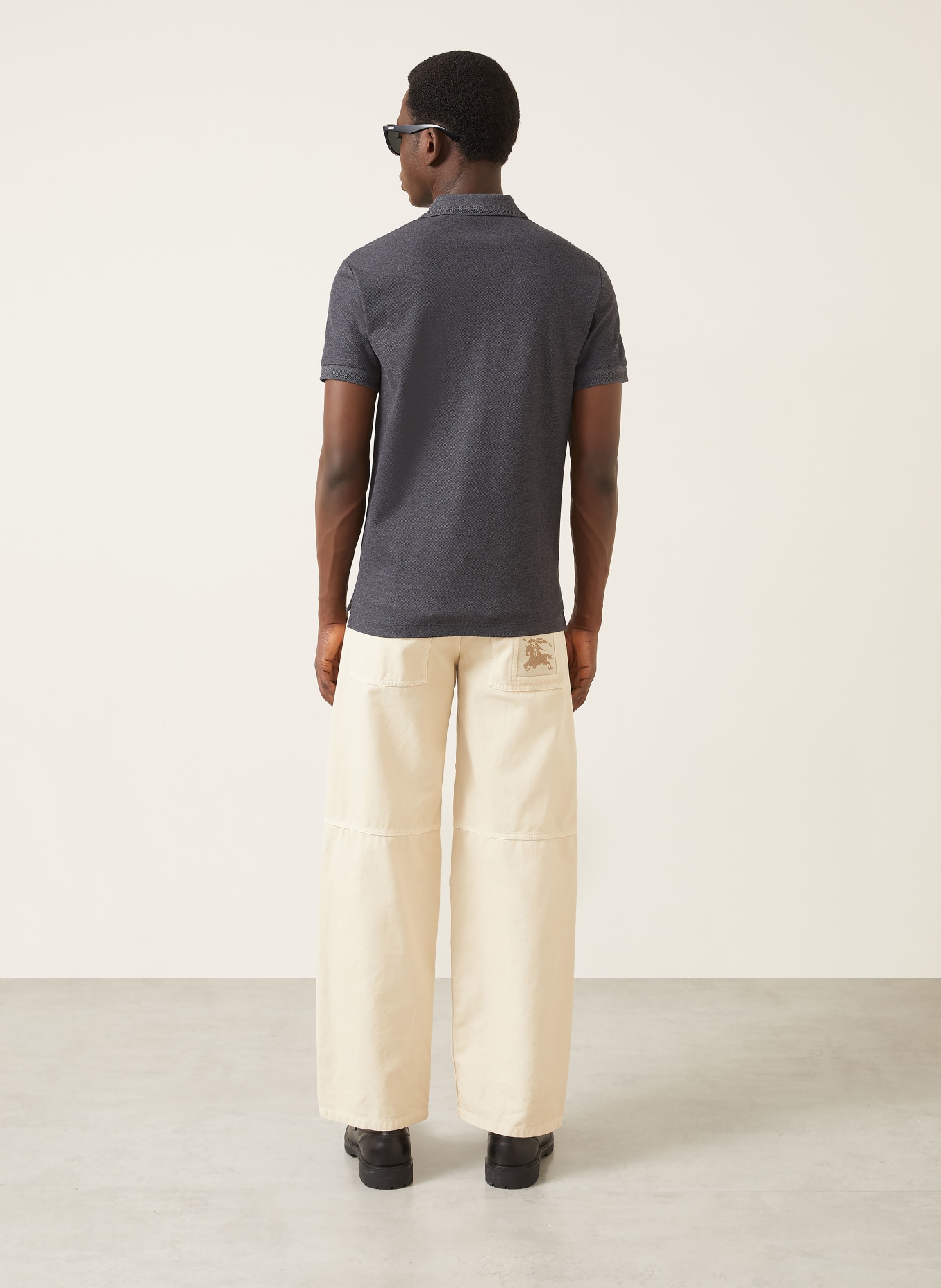 BURBERRY Koszulka polo Piqué o kroju slim fit: CZIEMNOSZARY