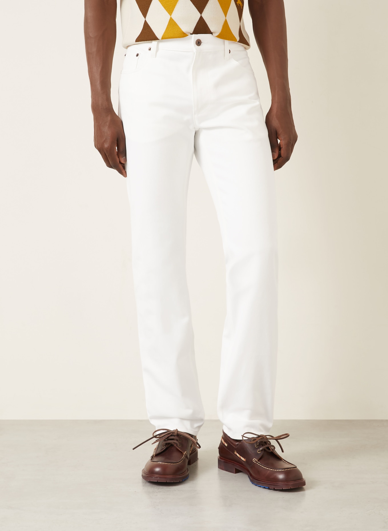 BURBERRY Jeans DAVID Slim Fit: A2014 CHALK WHITE