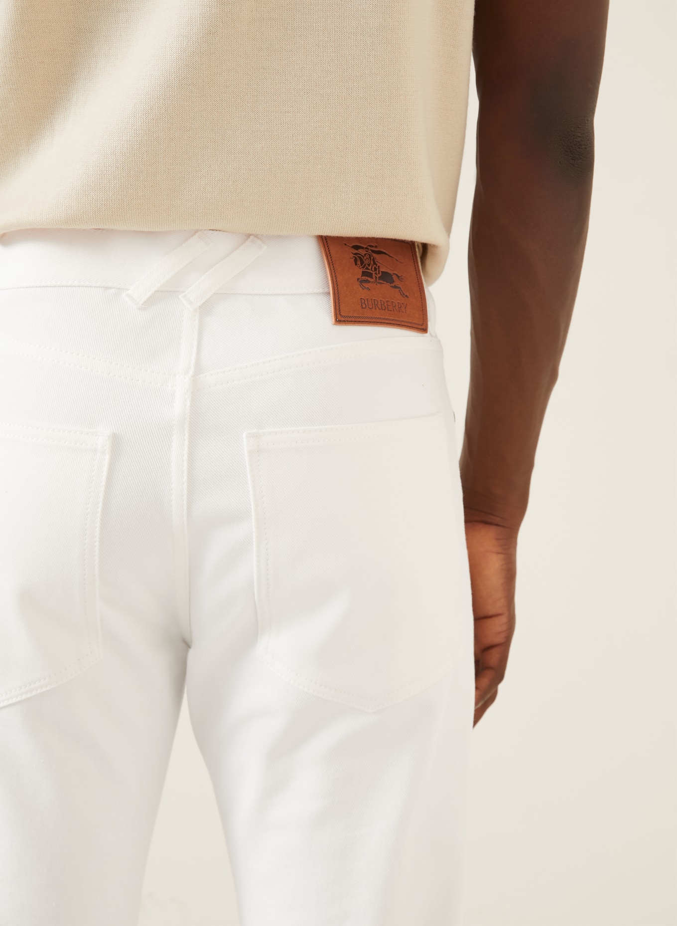 BURBERRY Jeans DAVID Slim Fit: A2014 CHALK WHITE