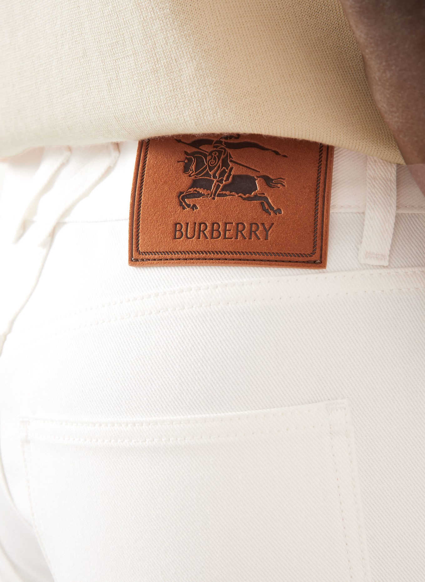 BURBERRY Jeans DAVID Slim Fit: A2014 CHALK WHITE