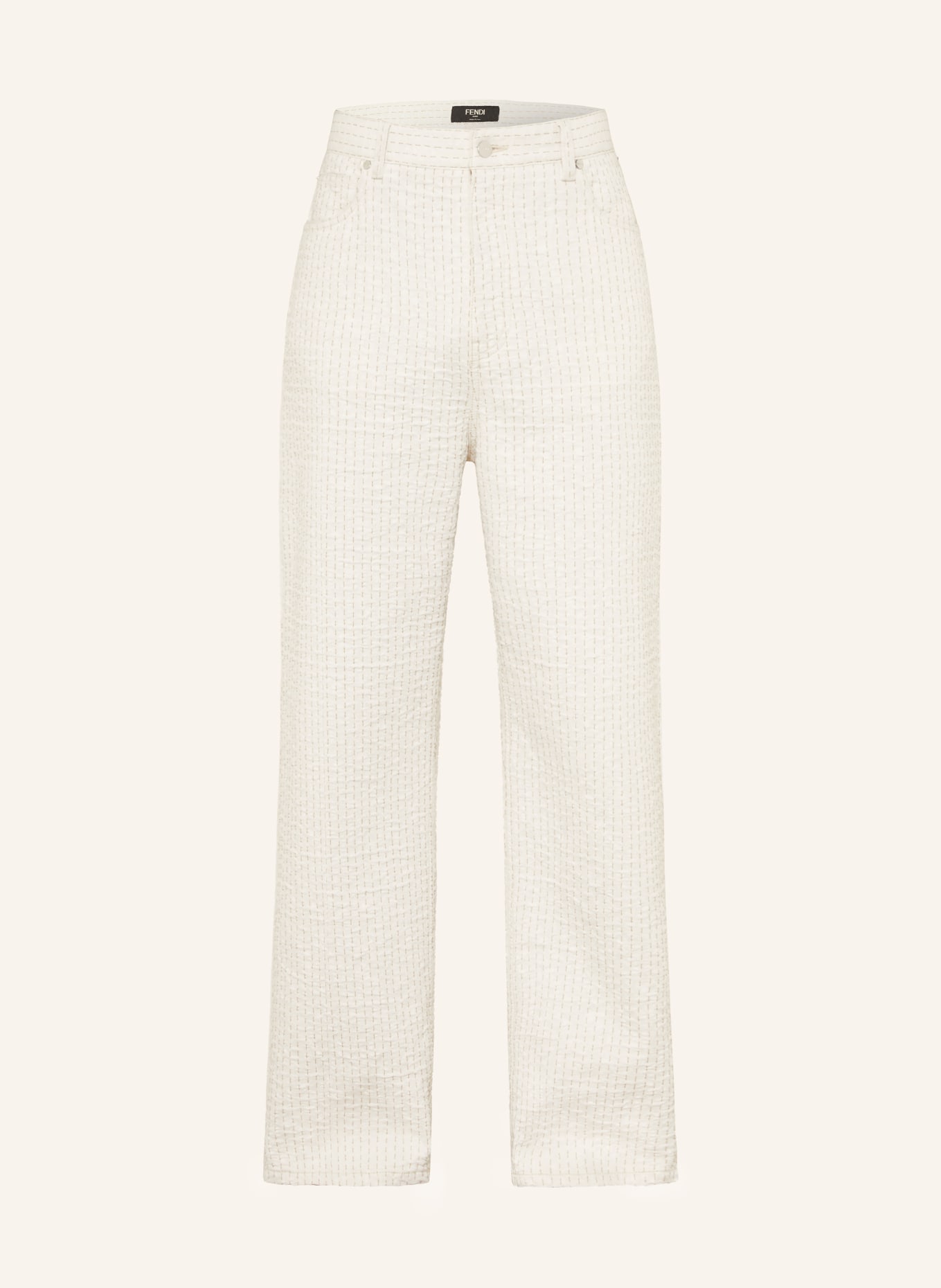 FENDI Jeans Relaxed Fit: CREME / CAMEL