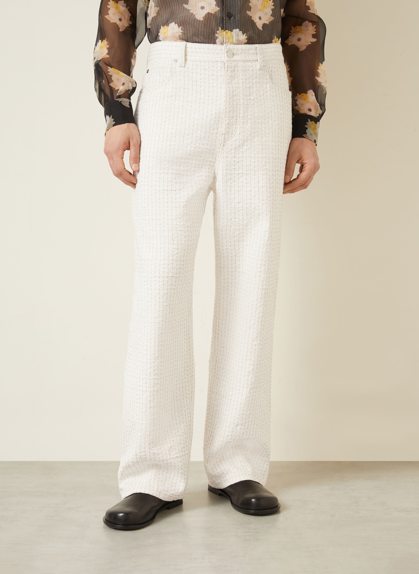 FENDI Jeans Relaxed Fit: CREME / CAMEL