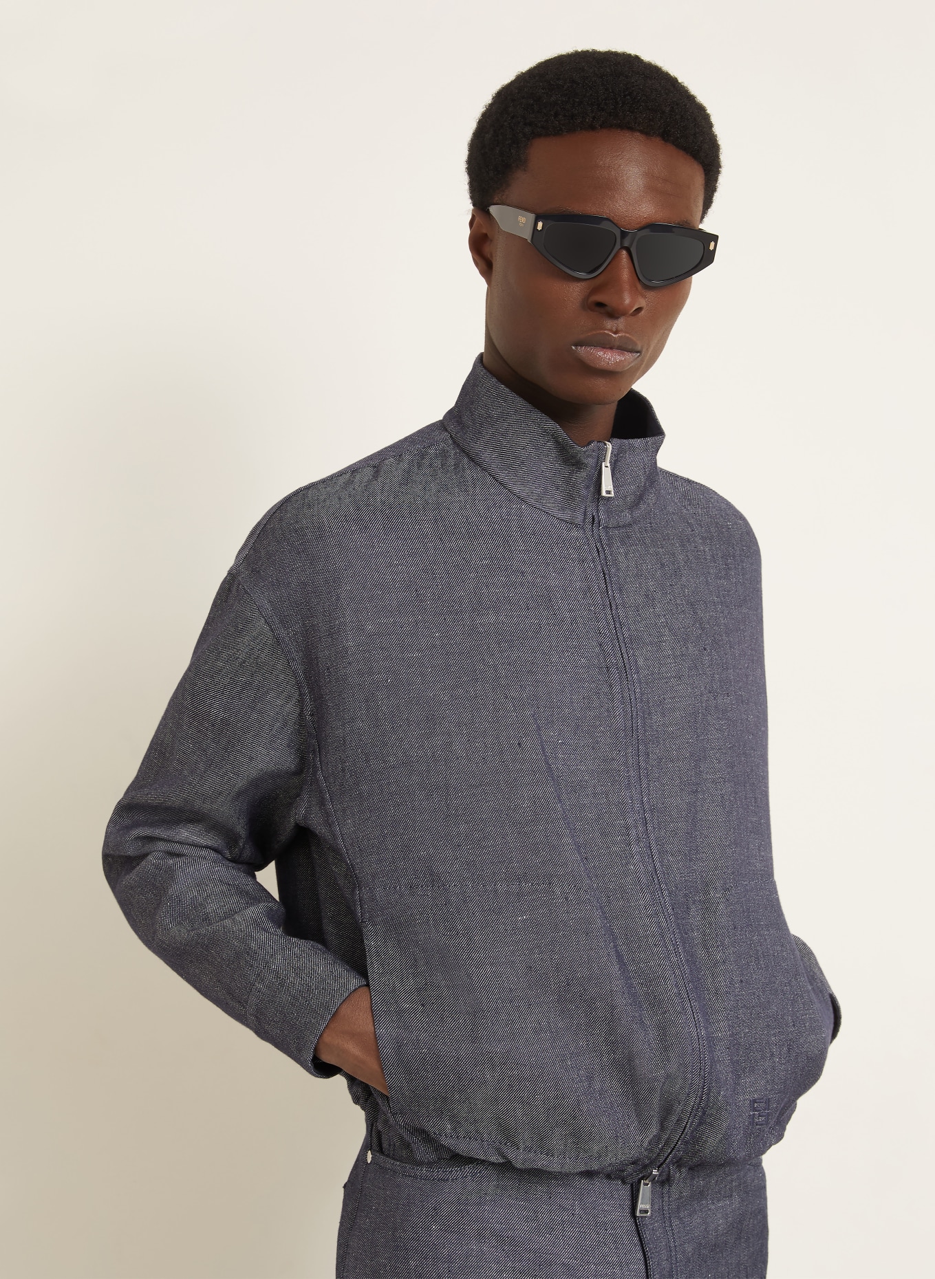 FENDI Reversible jacket: DARK BLUE