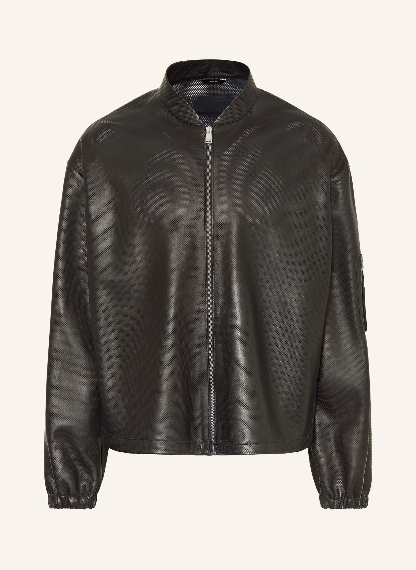 FENDI Lederblouson: SCHWARZ