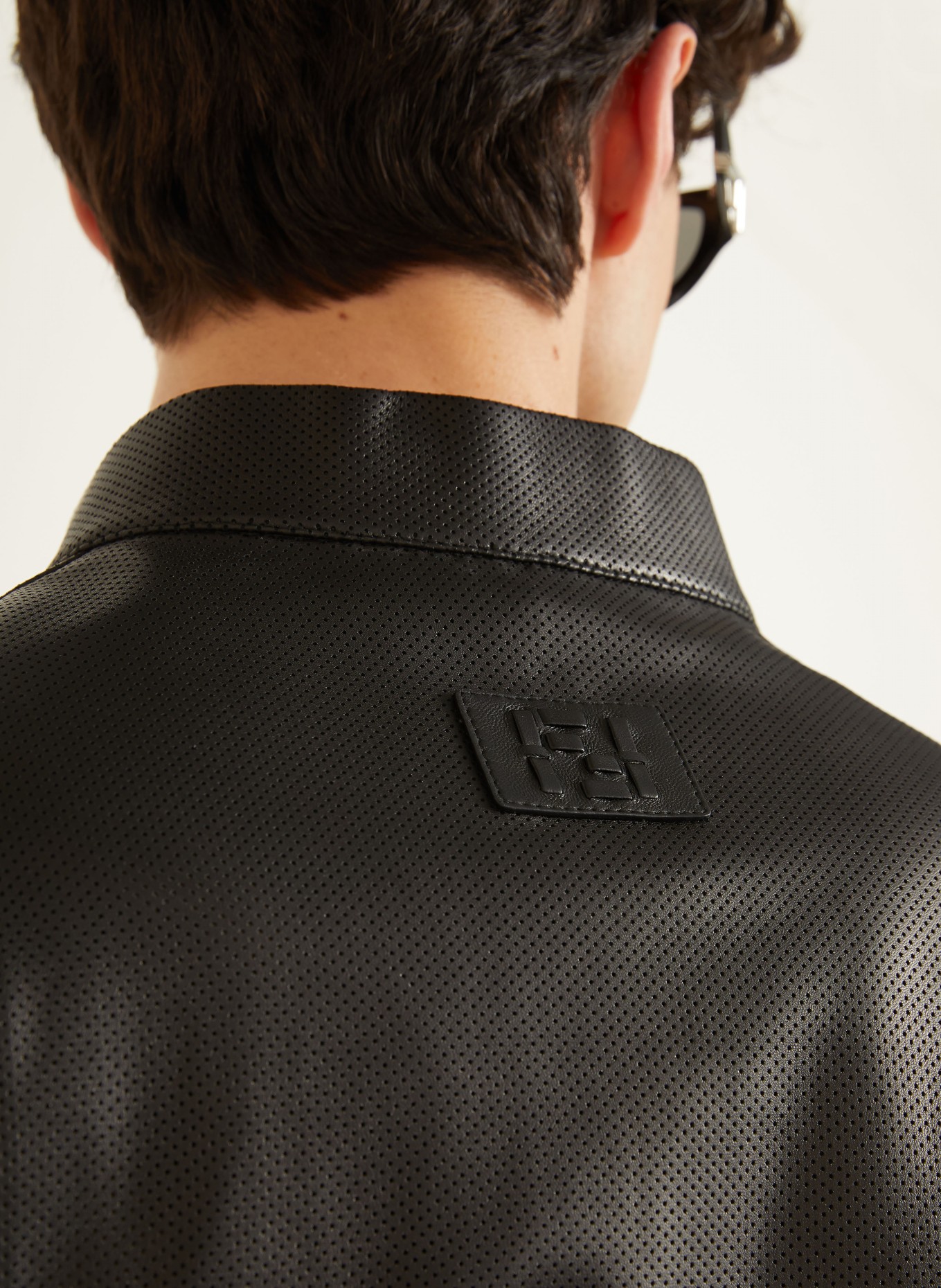 FENDI Lederblouson: SCHWARZ