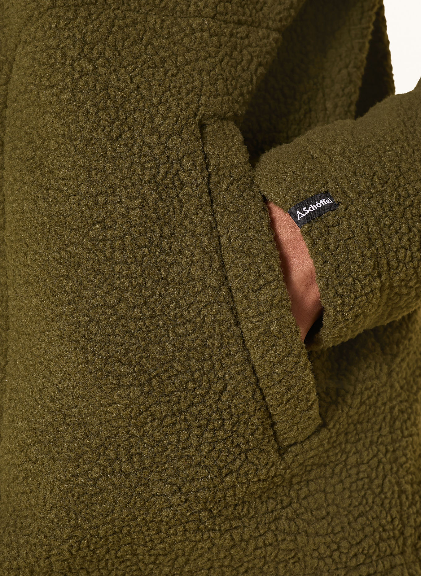 Schöffel Omkeerbare Fleece bodywarmer PURGA: OLIJF / ZWART