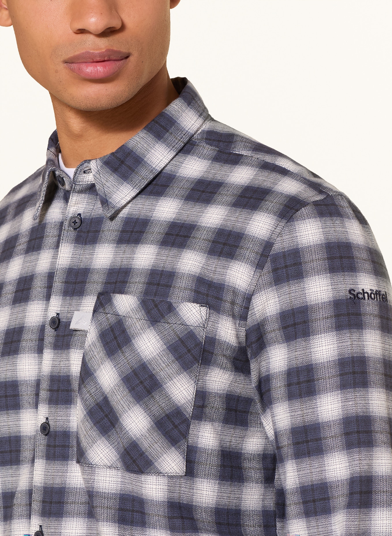 Schöffel KLEION Outdoor Shirt: BLUE / WHITE