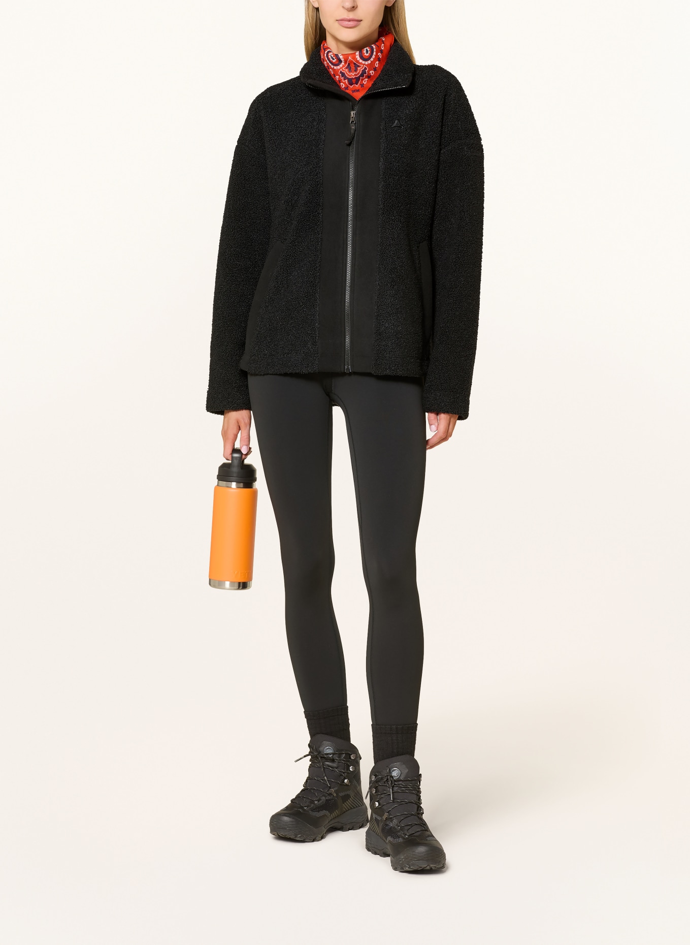 Schöffel KALMOR Teddy Fur Jacket: BLACK