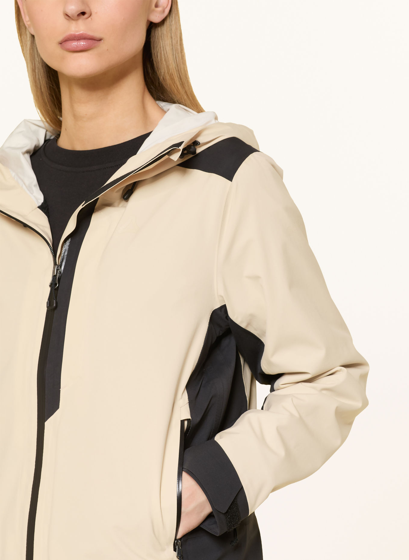 Schöffel Funktionsjacke REFOCA: ECRU / SCHWARZ