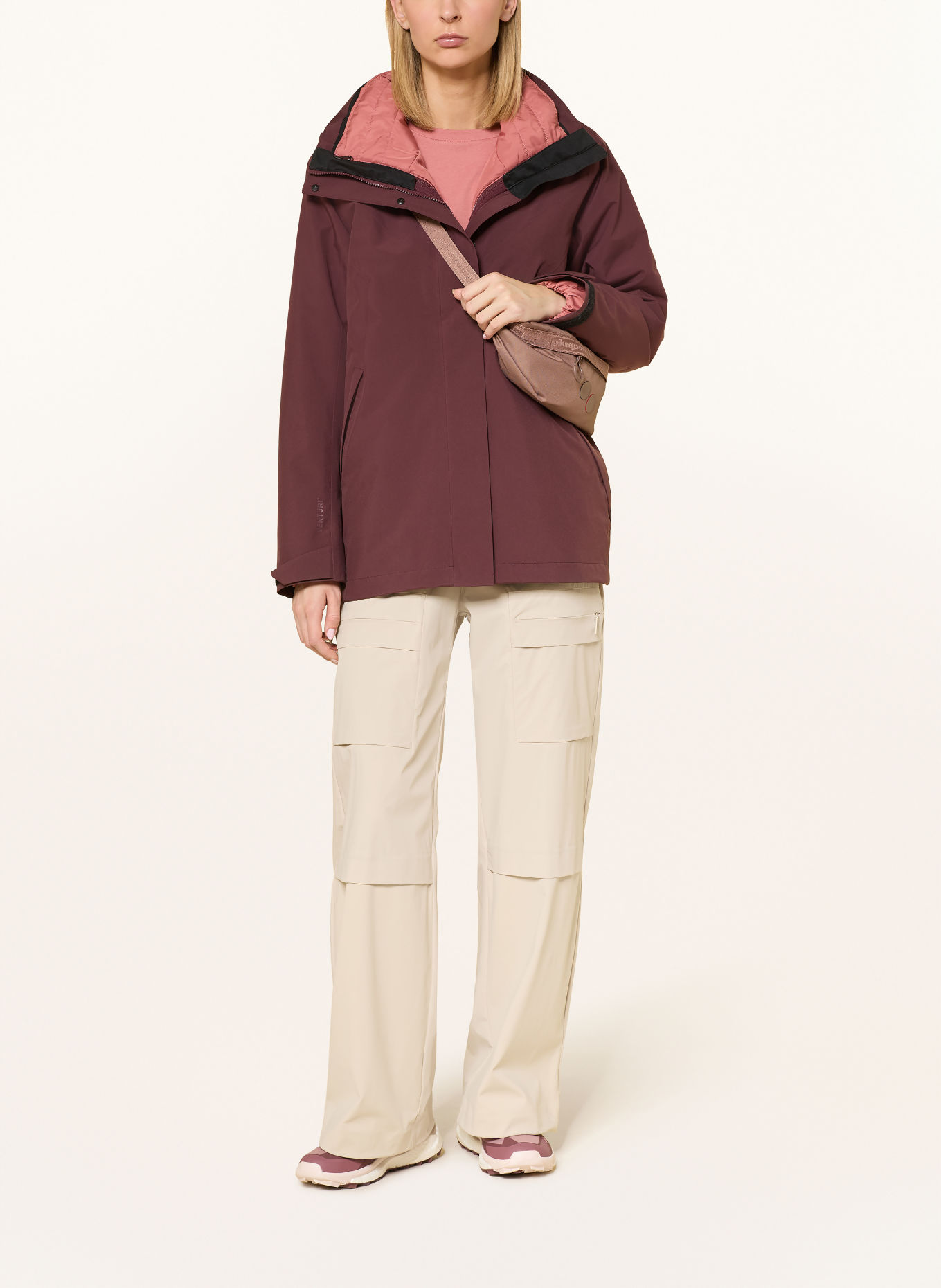 Schöffel REFOCA 2-in-1 jacket: DARK RED / LIGHT RED
