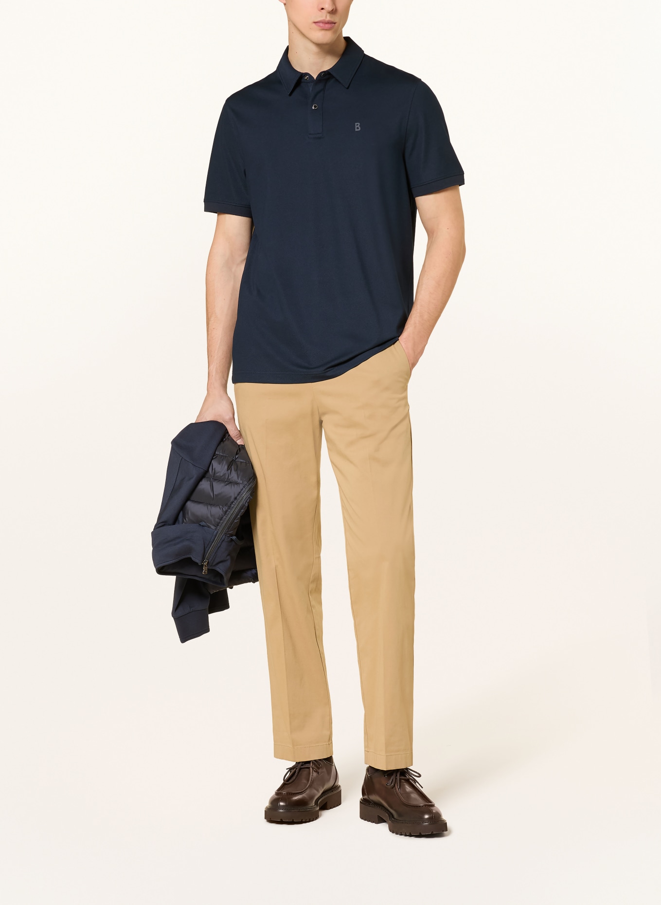 BOGNER Piqué-Poloshirt TIMO Regular Fit: DUNKELBLAU