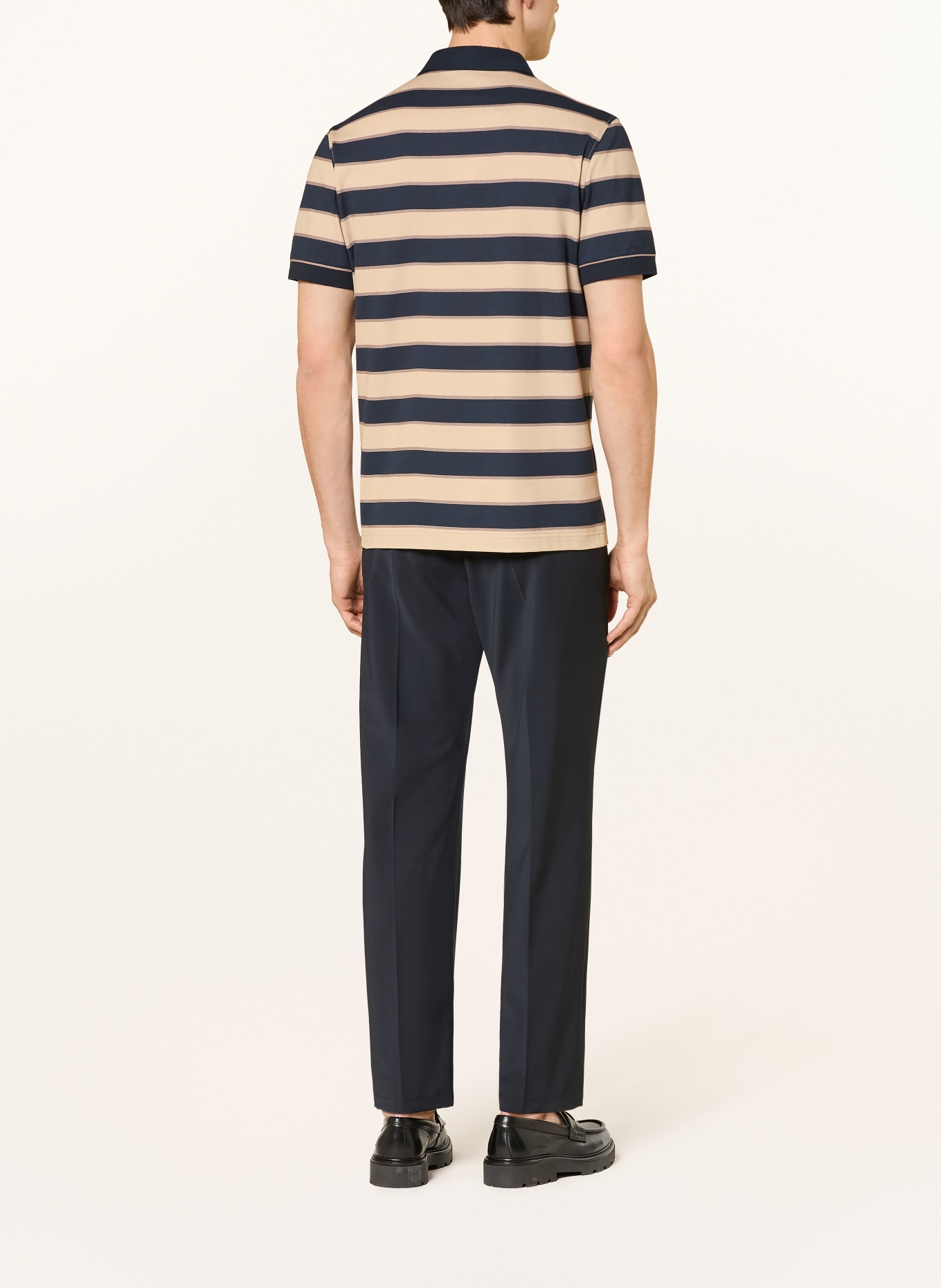 BOGNER Piqué-Poloshirt TIMO-5F Regular Fit: DUNKELBLAU / BEIGE
