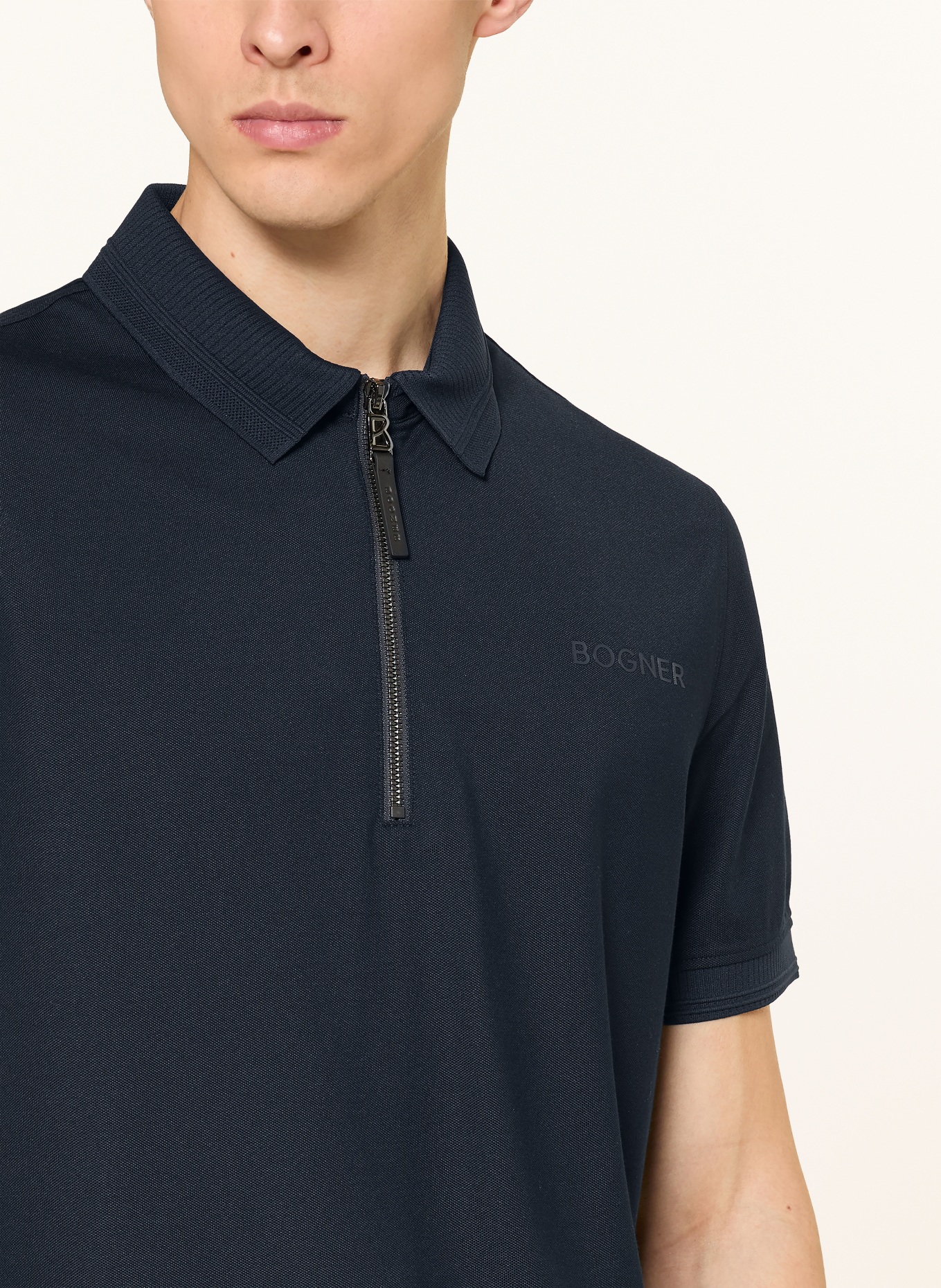 BOGNER Piqué-Poloshirt TIMO Regular FIt: DUNKELBLAU