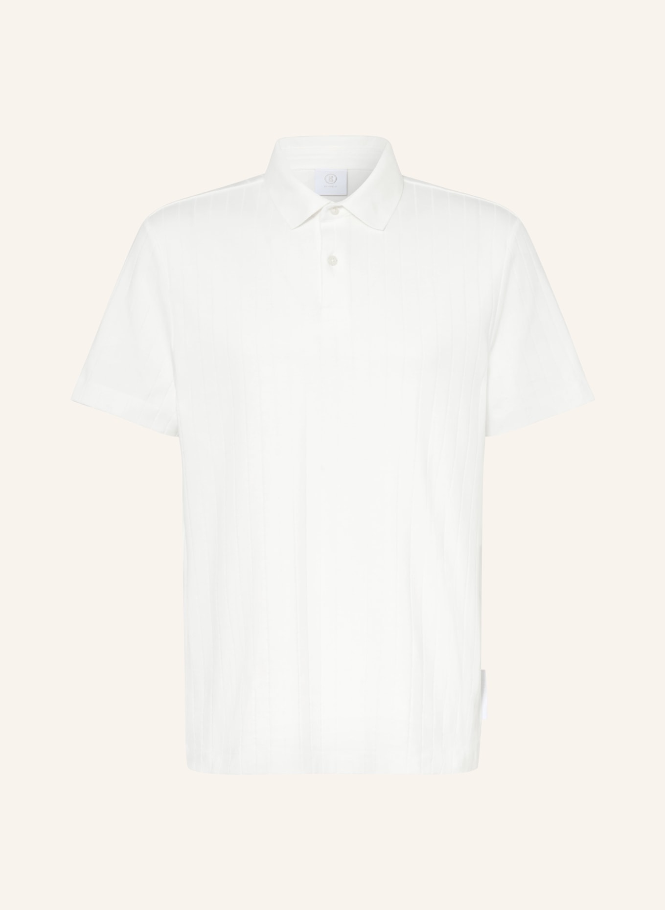 BOGNER Strik-Poloshirt ZANE: WEISS