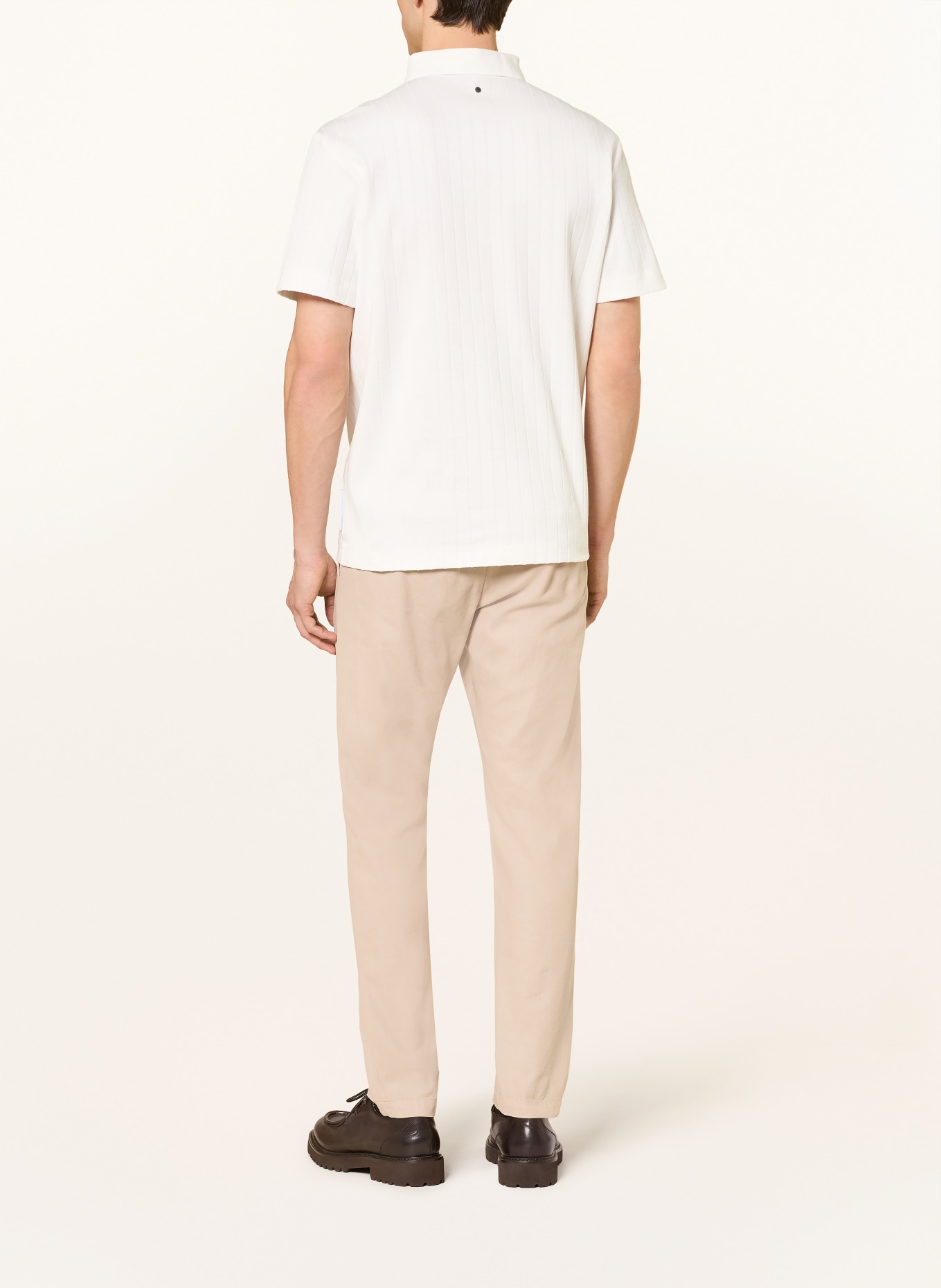 BOGNER Strik-Poloshirt ZANE: WEISS