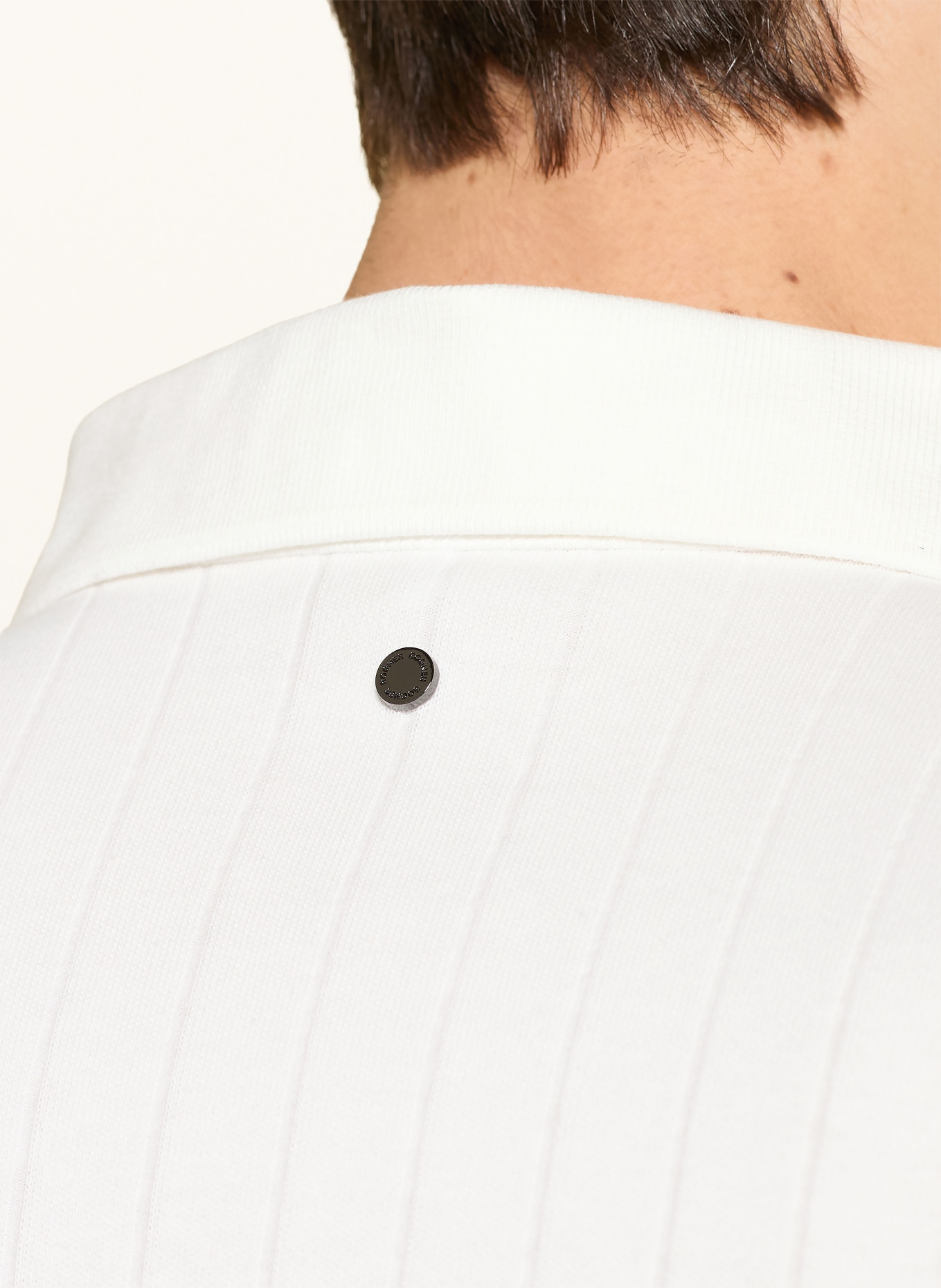 BOGNER Strik-Poloshirt ZANE: WEISS