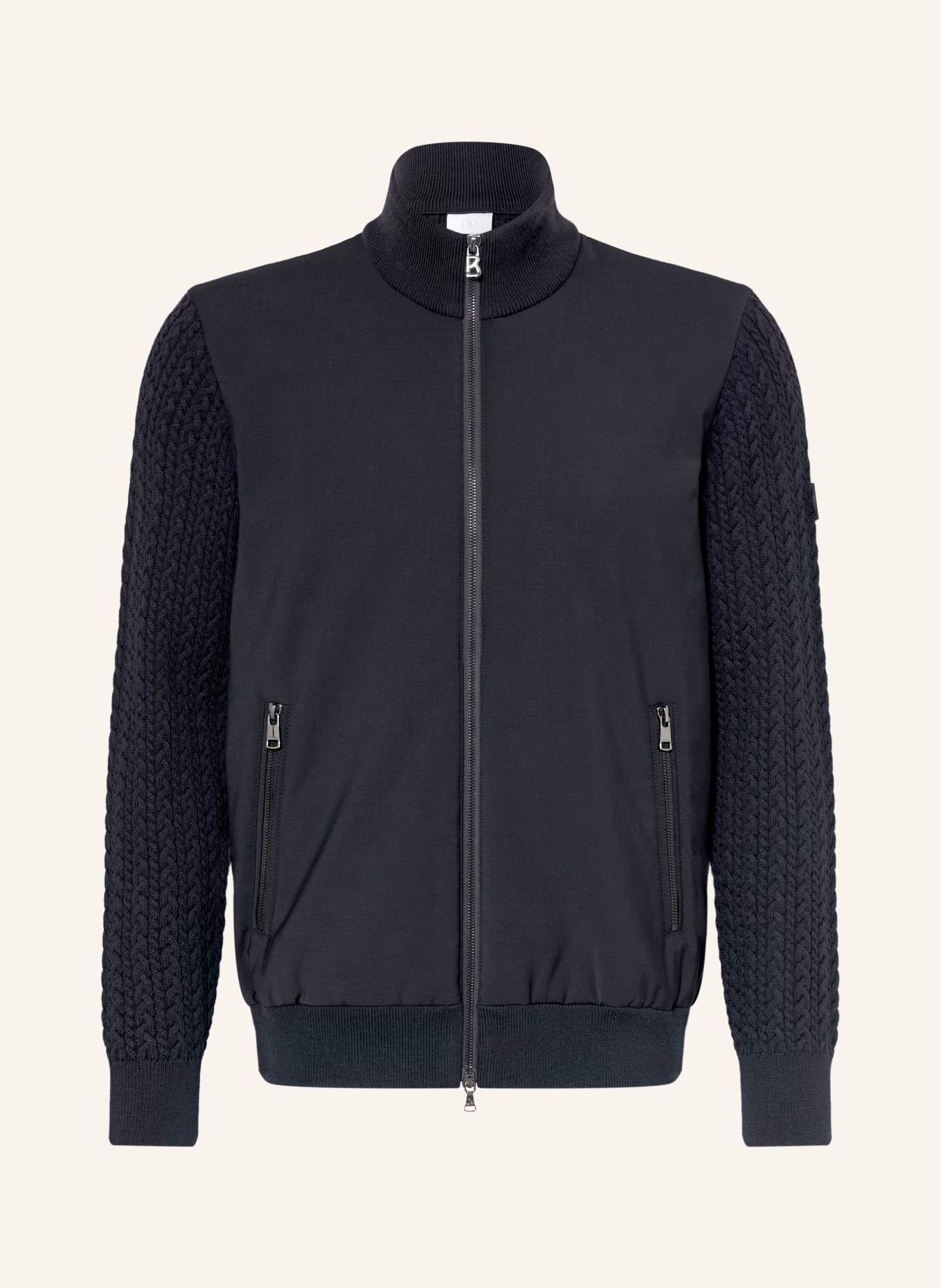 BOGNER Blouson ZISCO-8 im Materialmix: DUNKELBLAU