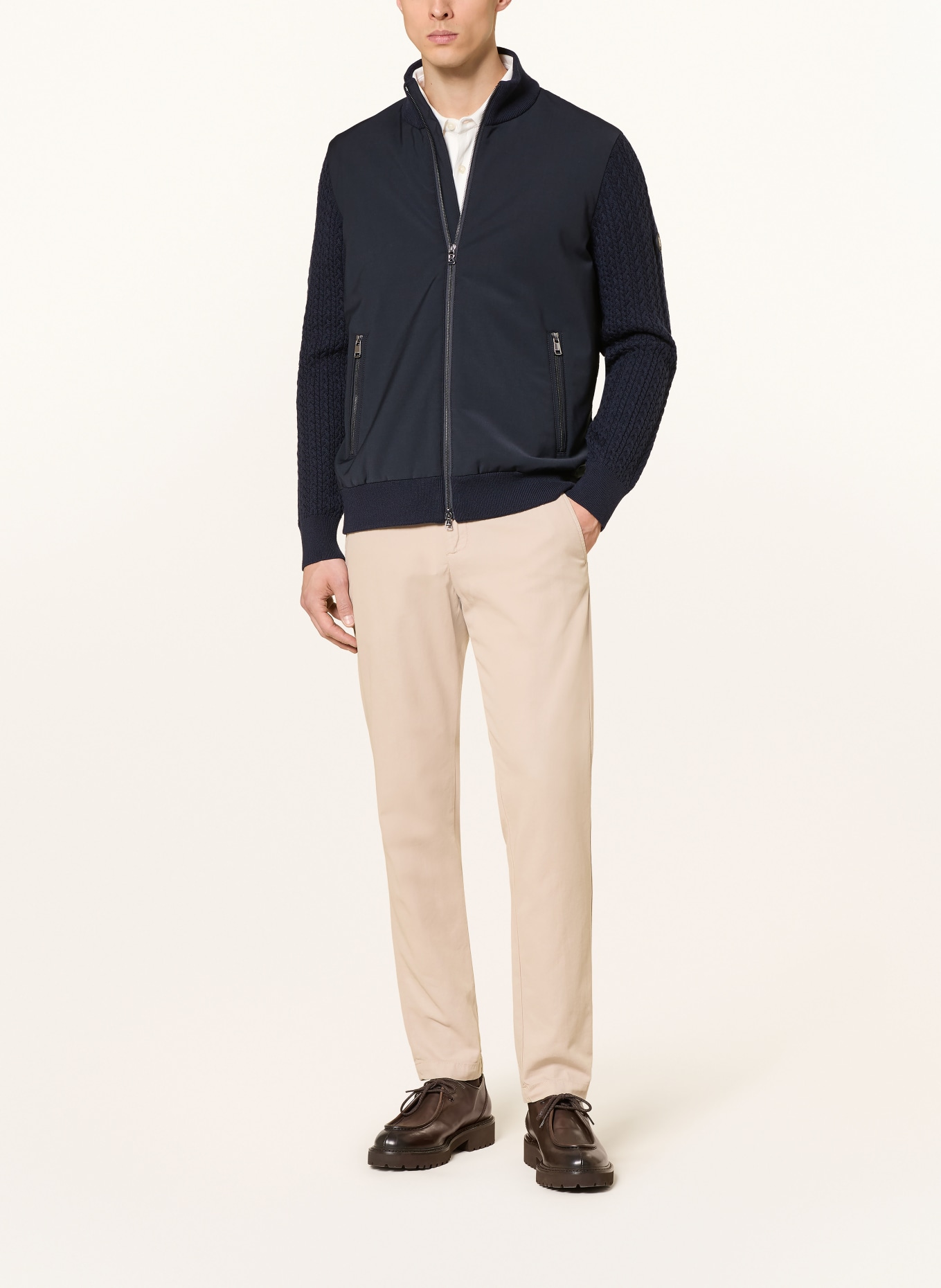 BOGNER Blouson ZISCO-8 im Materialmix: DUNKELBLAU