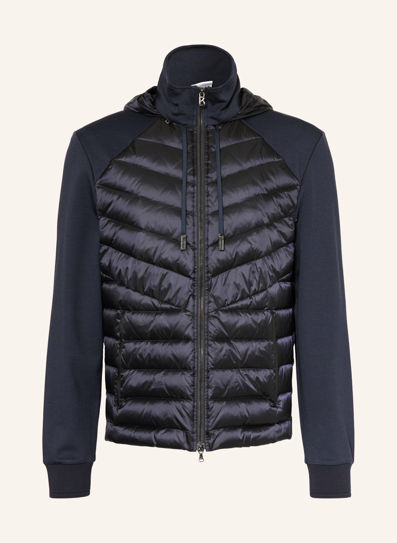 BOGNER Daunenjacke BAKER-D1 im Materialmix: DUNKELBLAU
