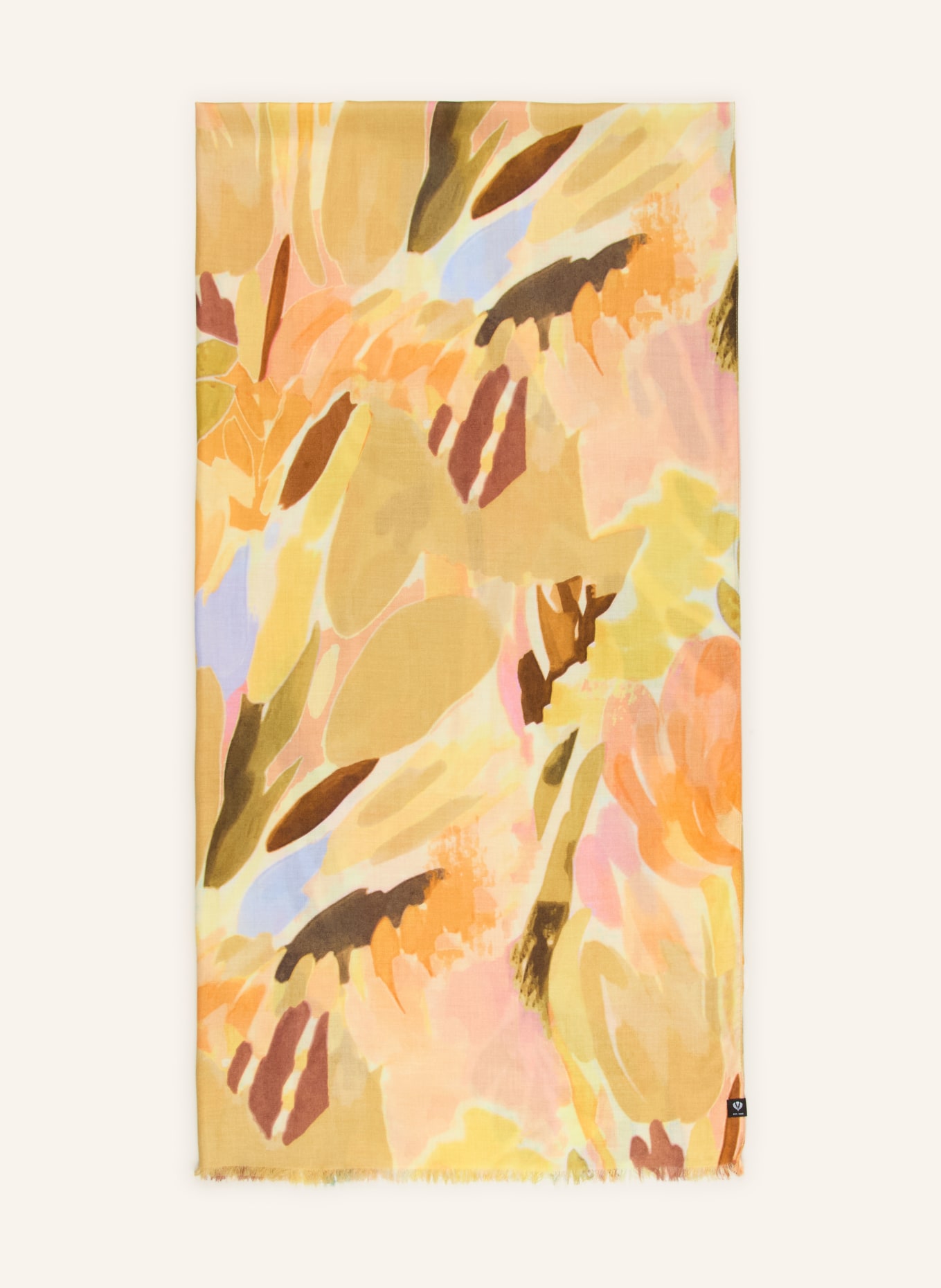 FRAAS šála: TMAVĚ ORANŽOVÁ / ŽLUTÁ / TMAVĚ MODRÁ