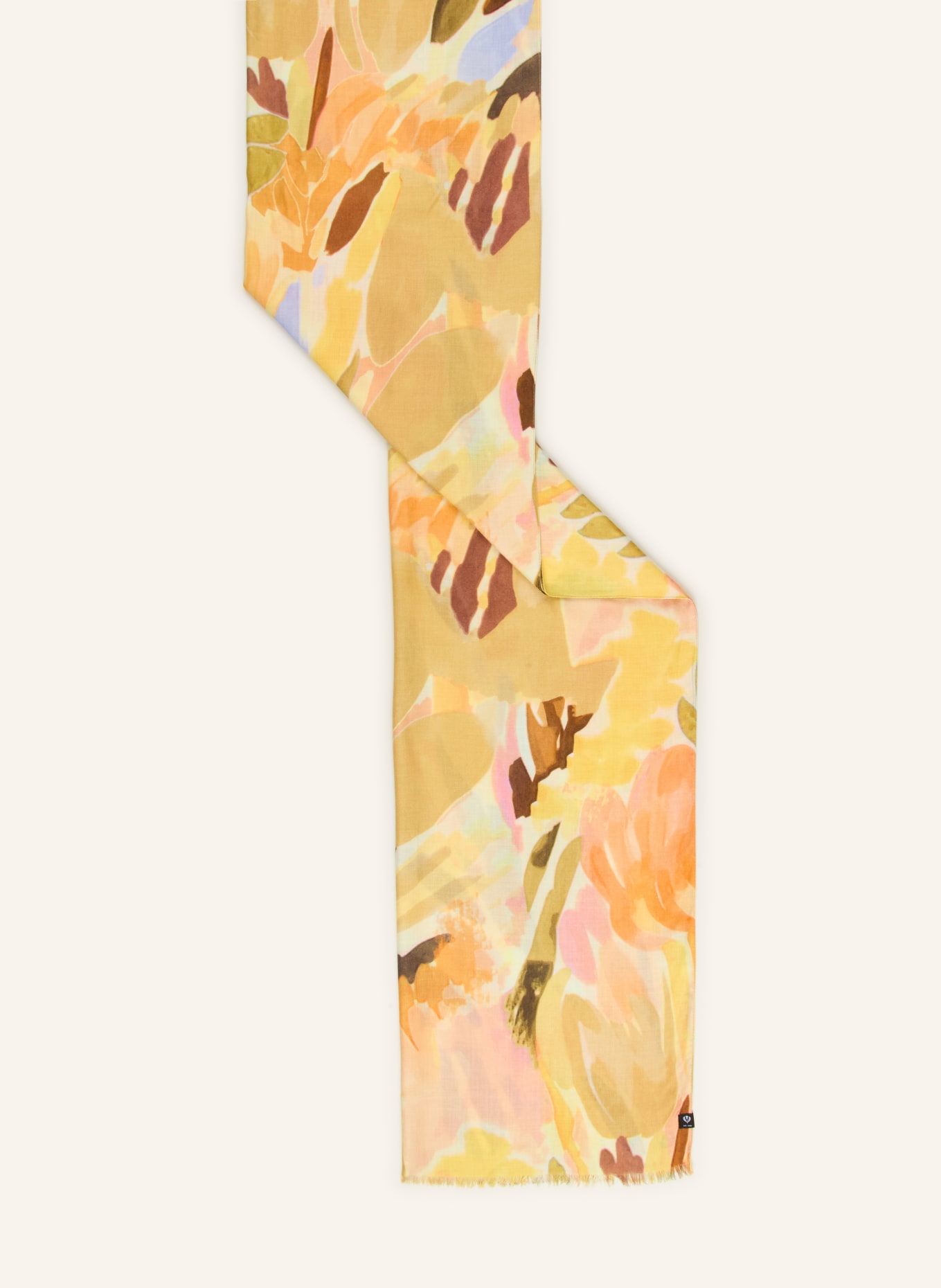 FRAAS šála: TMAVĚ ORANŽOVÁ / ŽLUTÁ / TMAVĚ MODRÁ